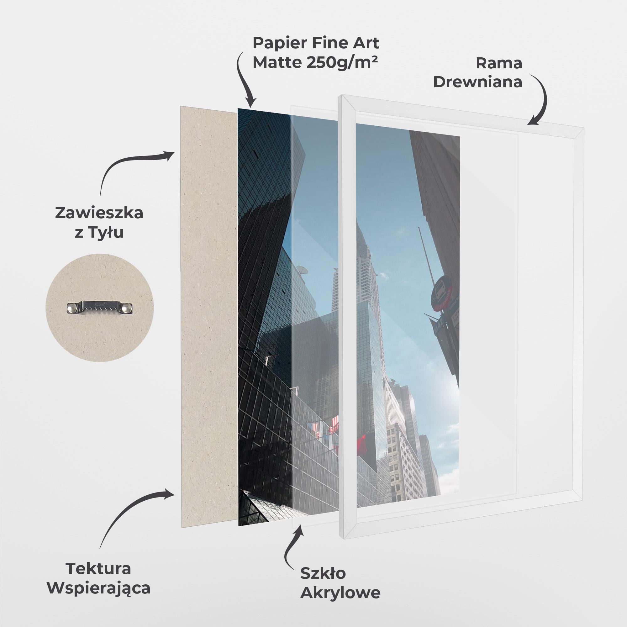 Plakat w Ramie Big Glass Tower mockup 1