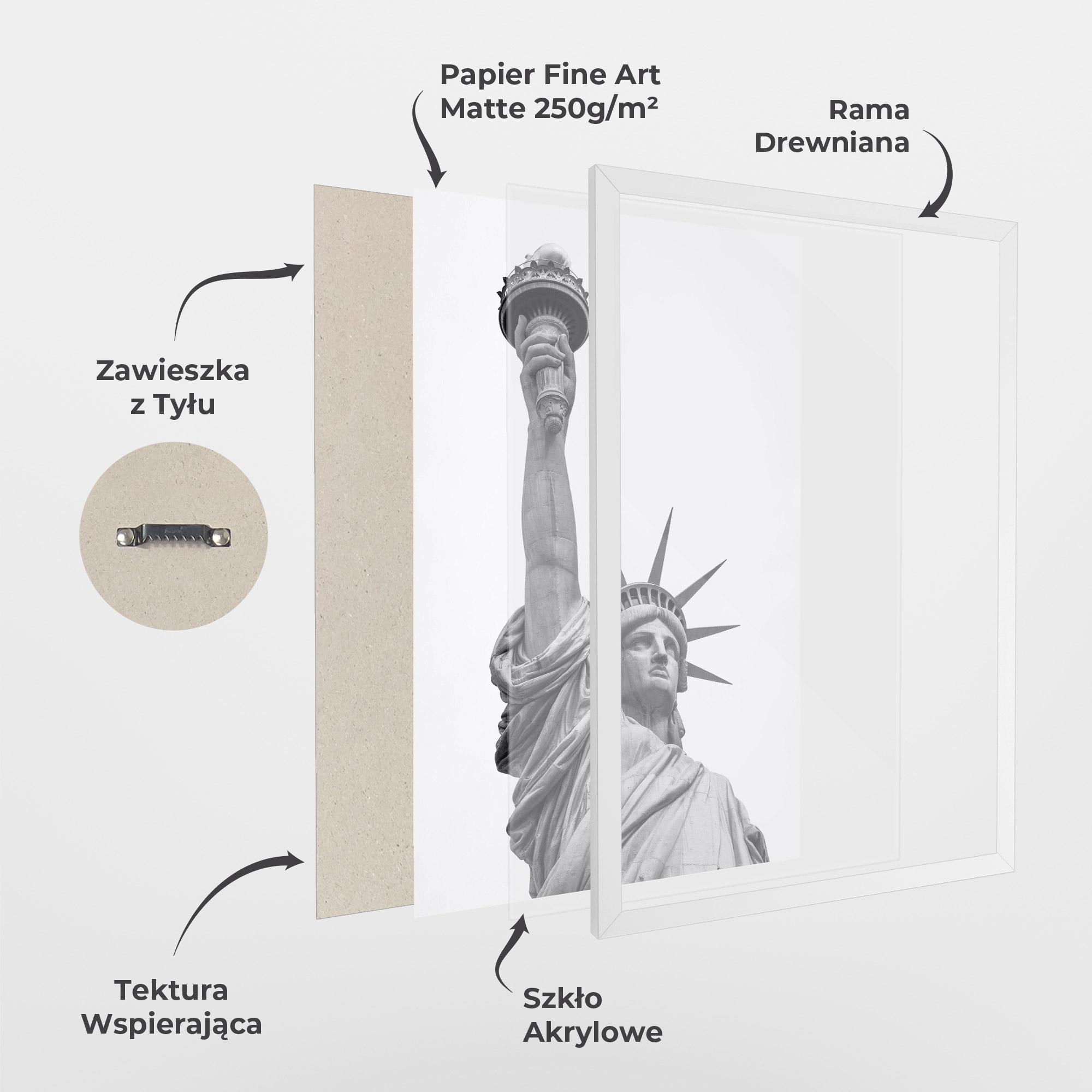 Plakat w Ramie Liberty Statue mockup 1