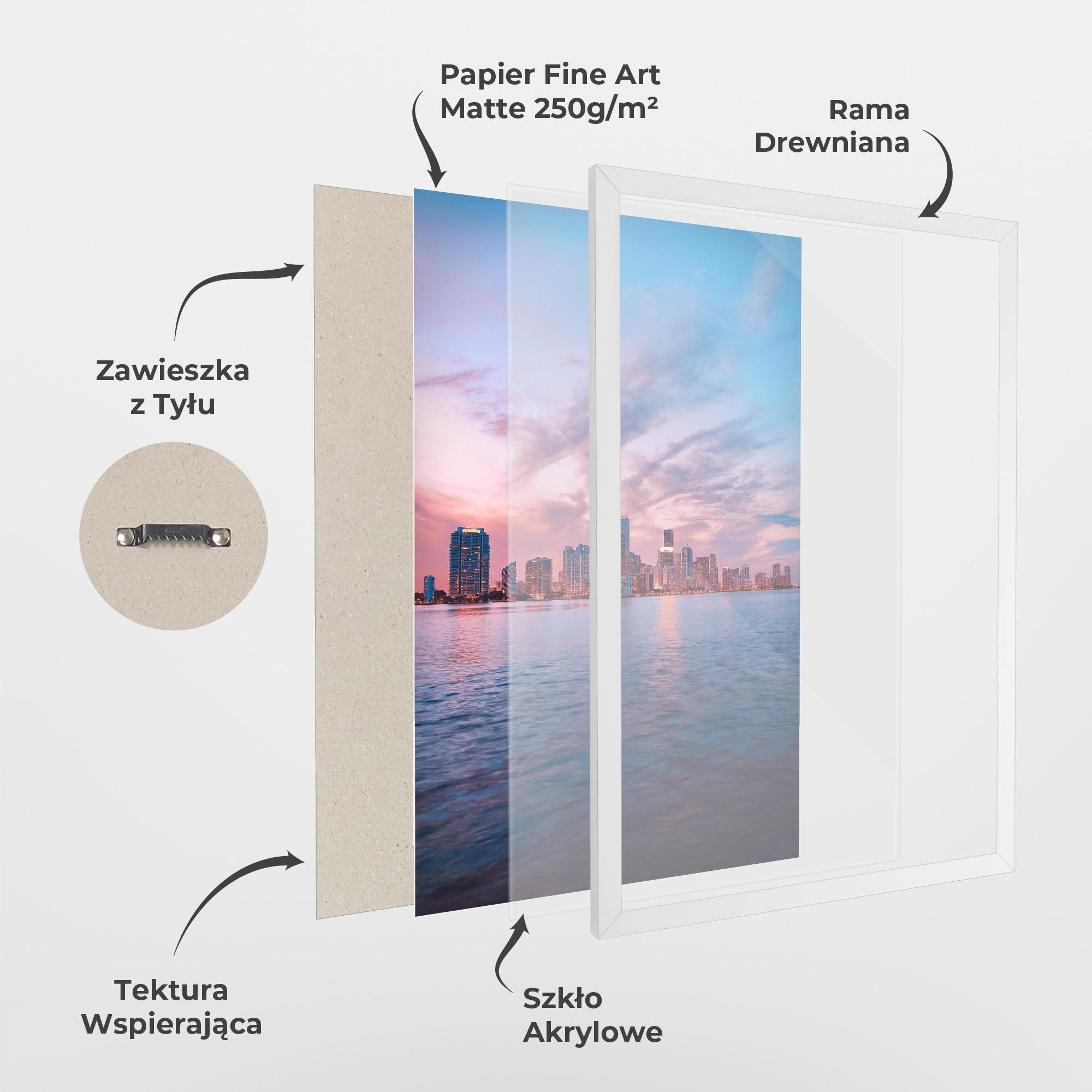 Plakat w Ramie Over The Lake mockup 1