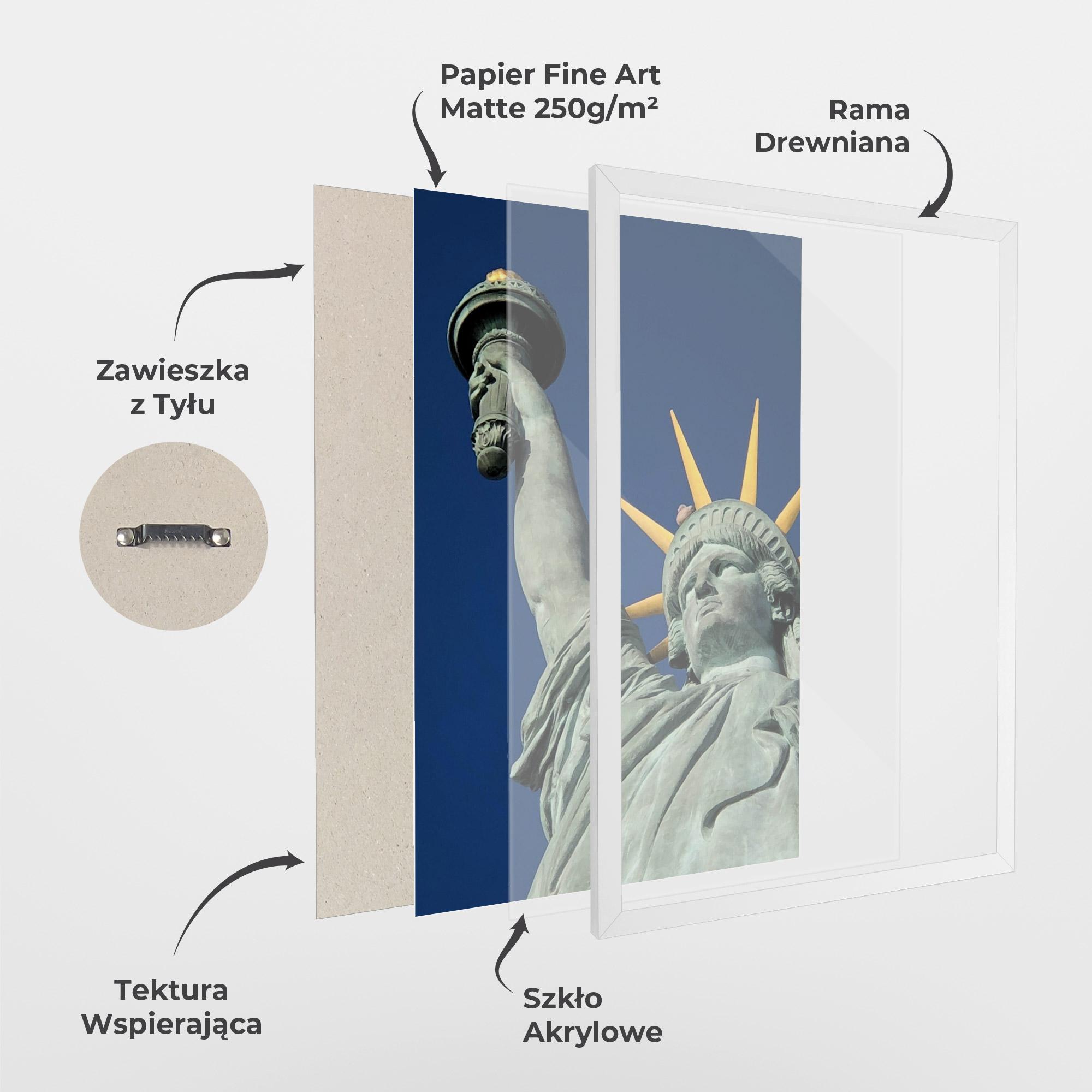 Plakat w Ramie Statue Of Liberty mockup 1