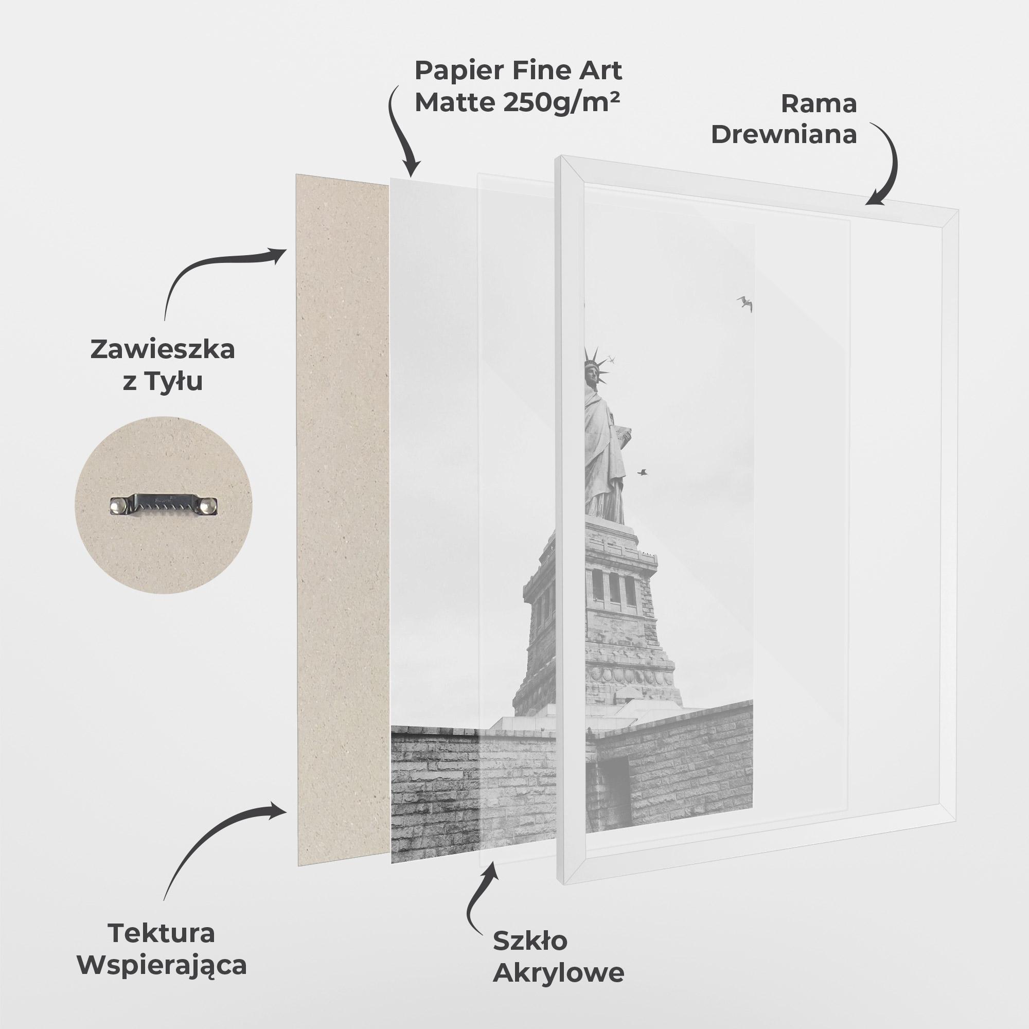 Plakat w Ramie The Statue Of Liberty mockup 1