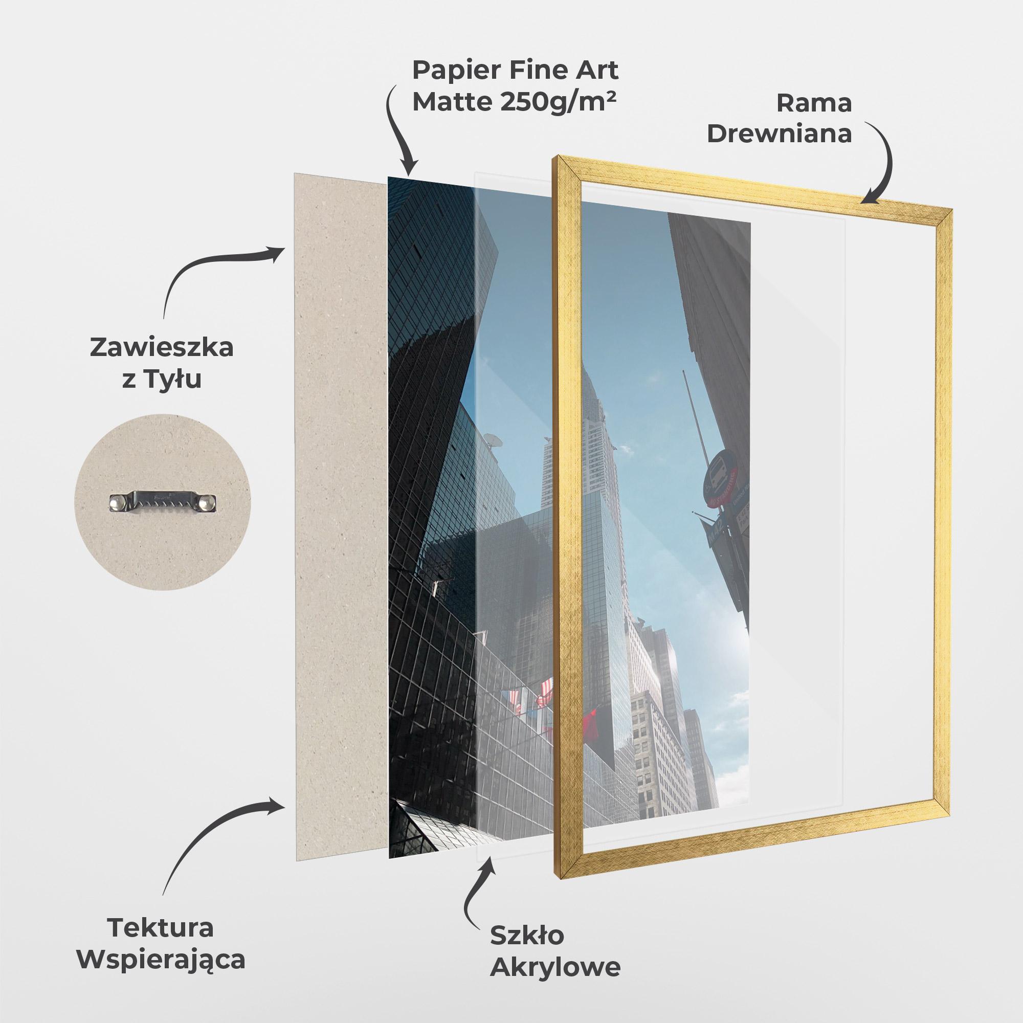 Plakat w Ramie Big Glass Tower mockup 1