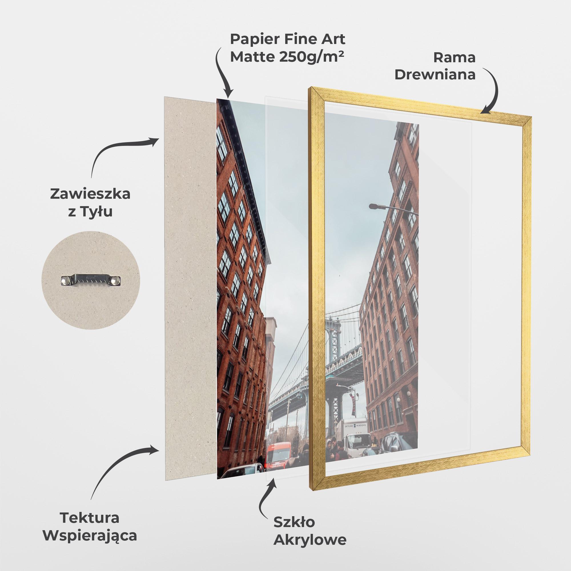 Plakat w Ramie Bridge Building View mockup 1