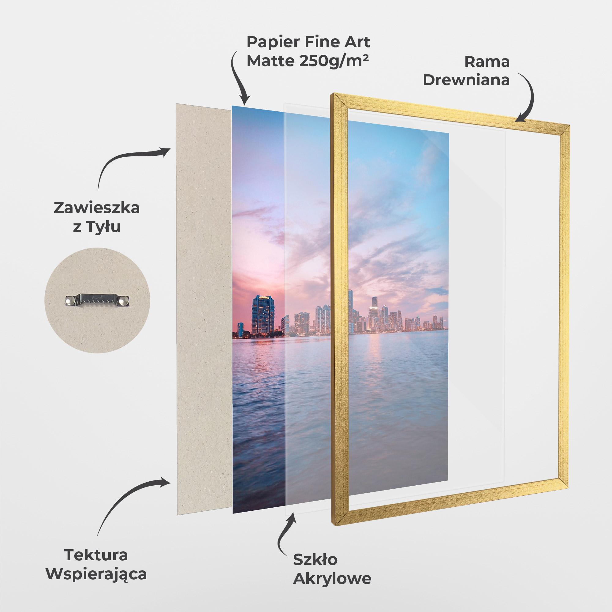 Plakat w Ramie Over The Lake mockup 1