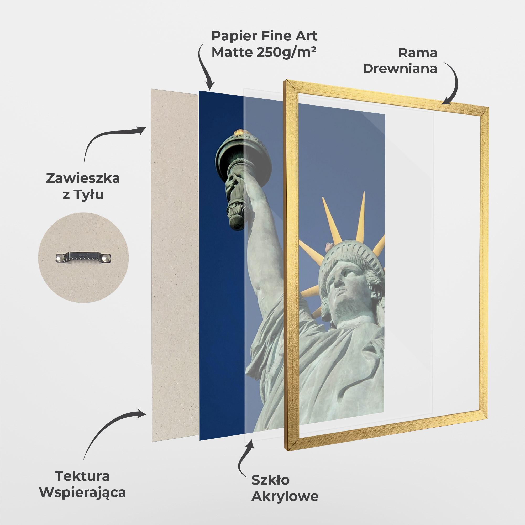 Plakat w Ramie Statue Of Liberty mockup 1
