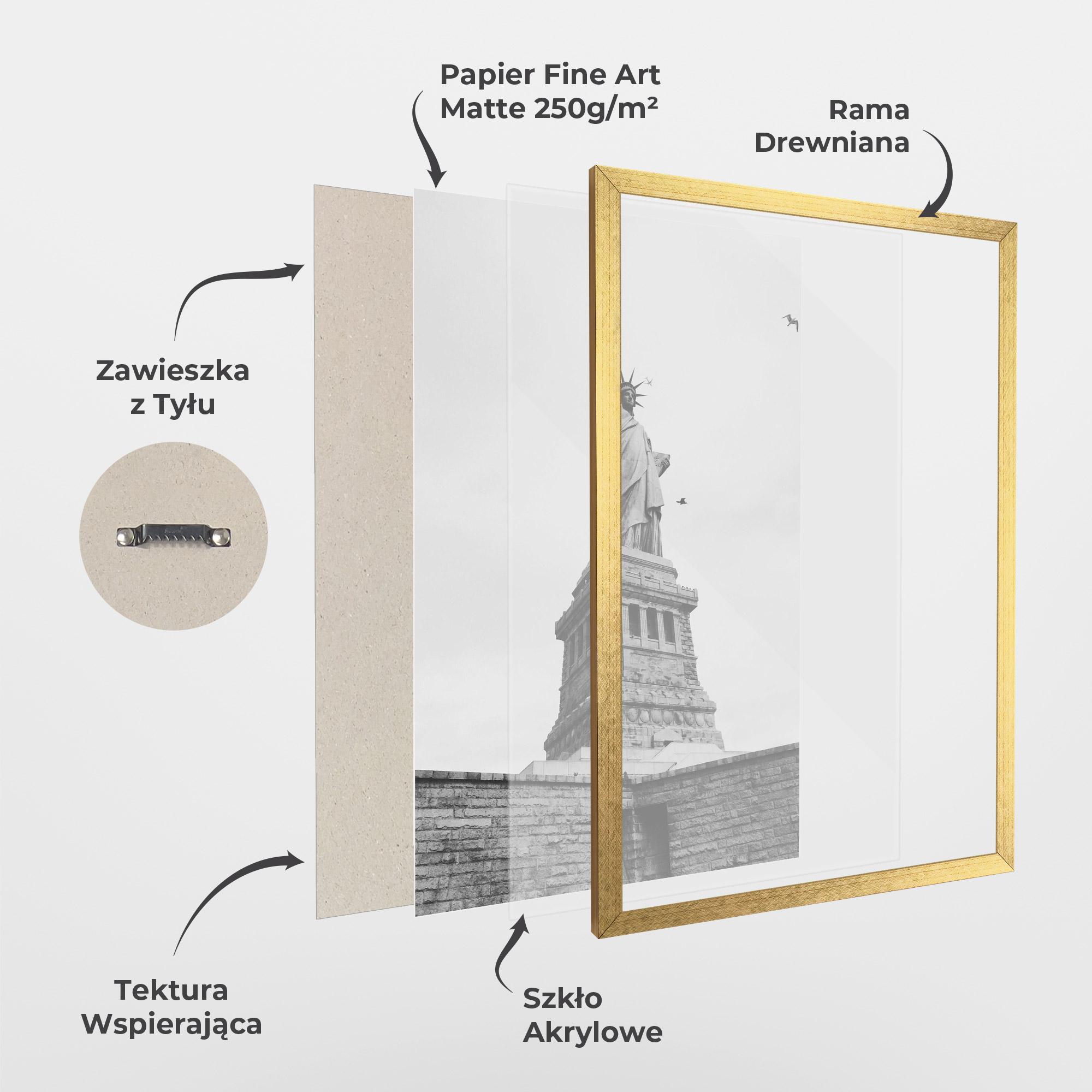 Plakat w Ramie The Statue Of Liberty mockup 1