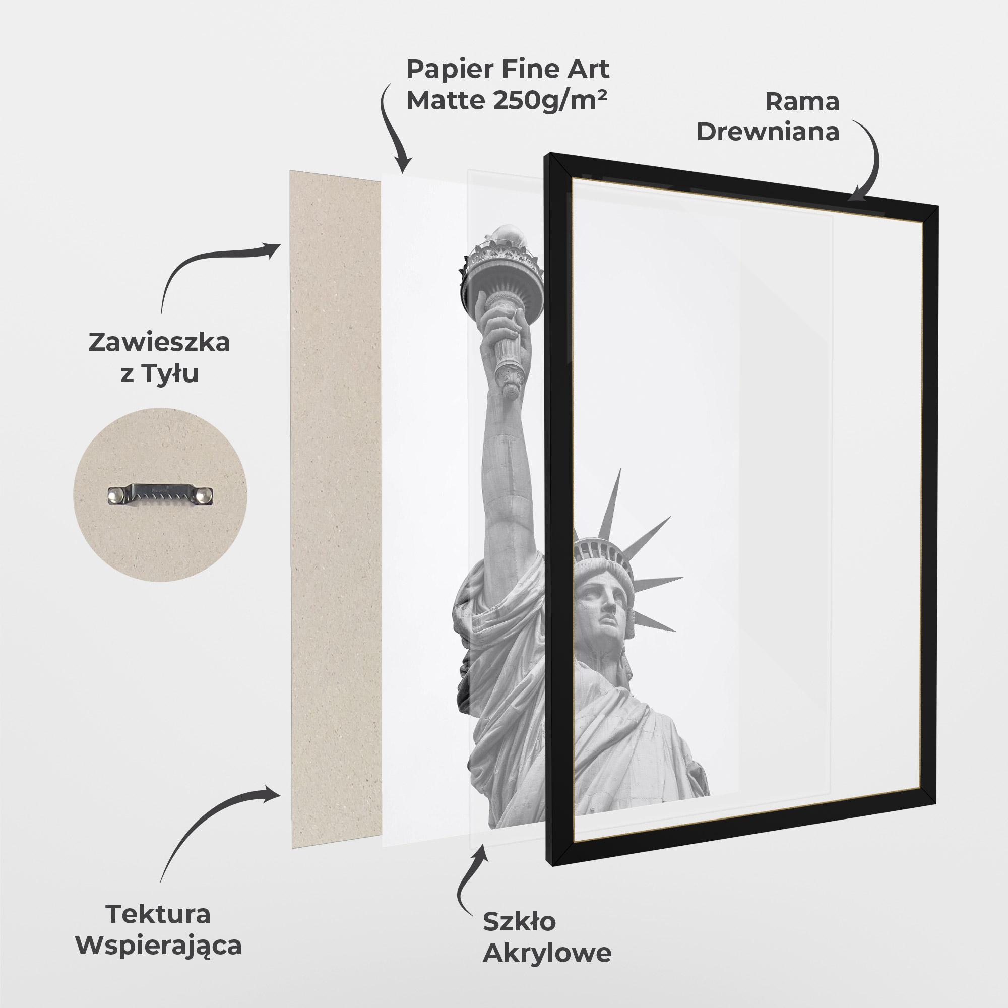 Plakat w Ramie Liberty Statue mockup 1