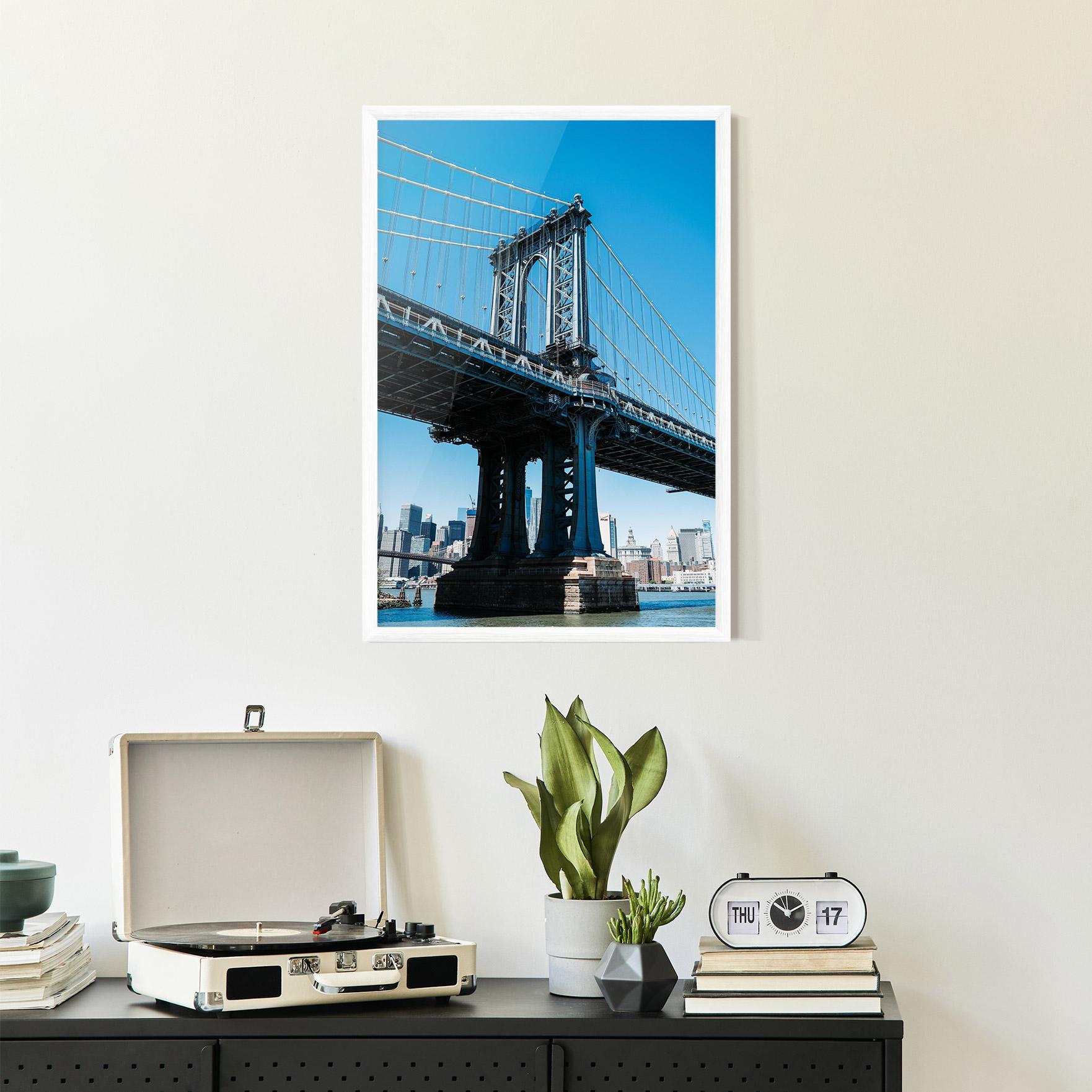 Plakat w Ramie Blue Sky Bridge mockup 2