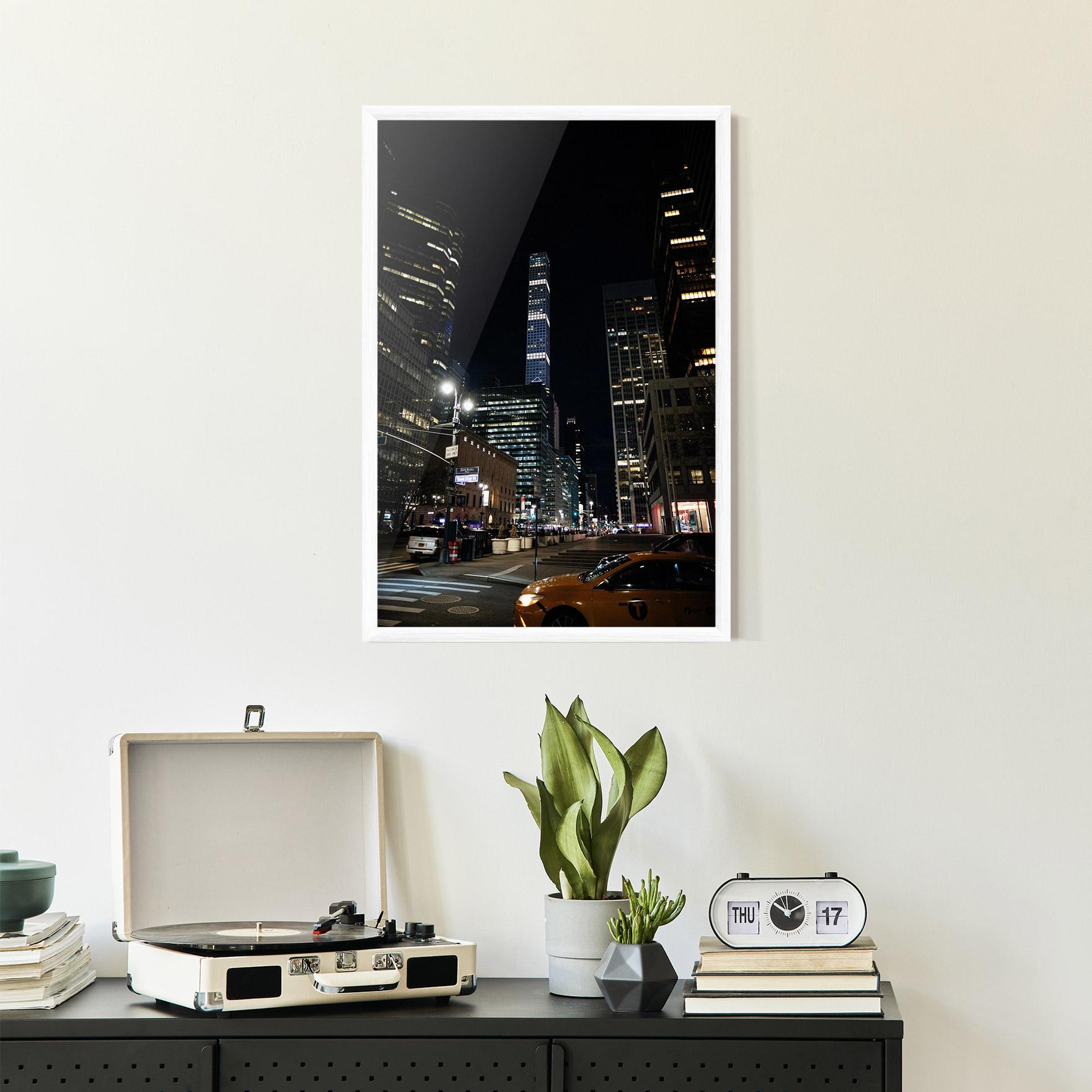 Plakat w Ramie Skyline Night Light mockup 2