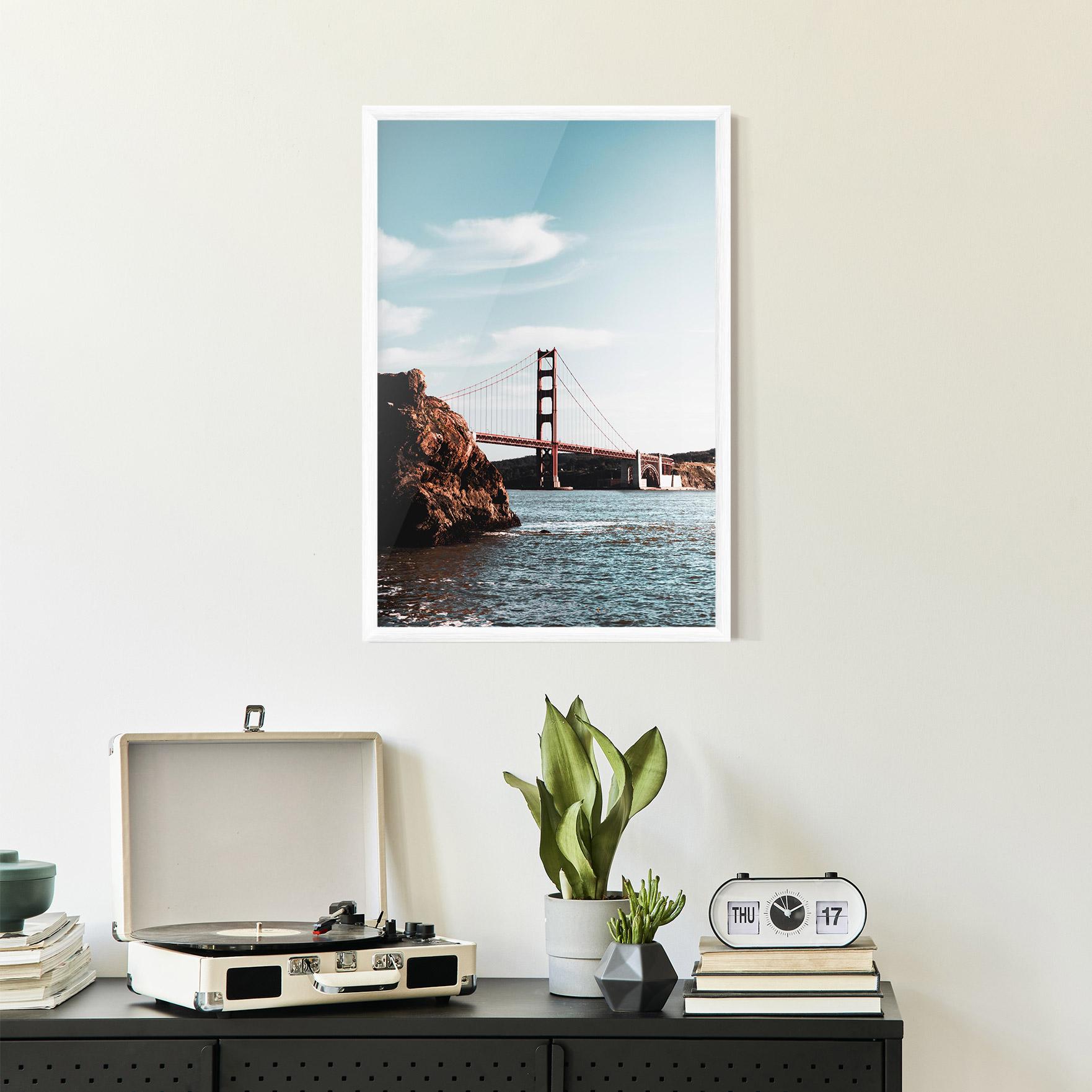 Plakat w Ramie Water Red Bridge mockup 2