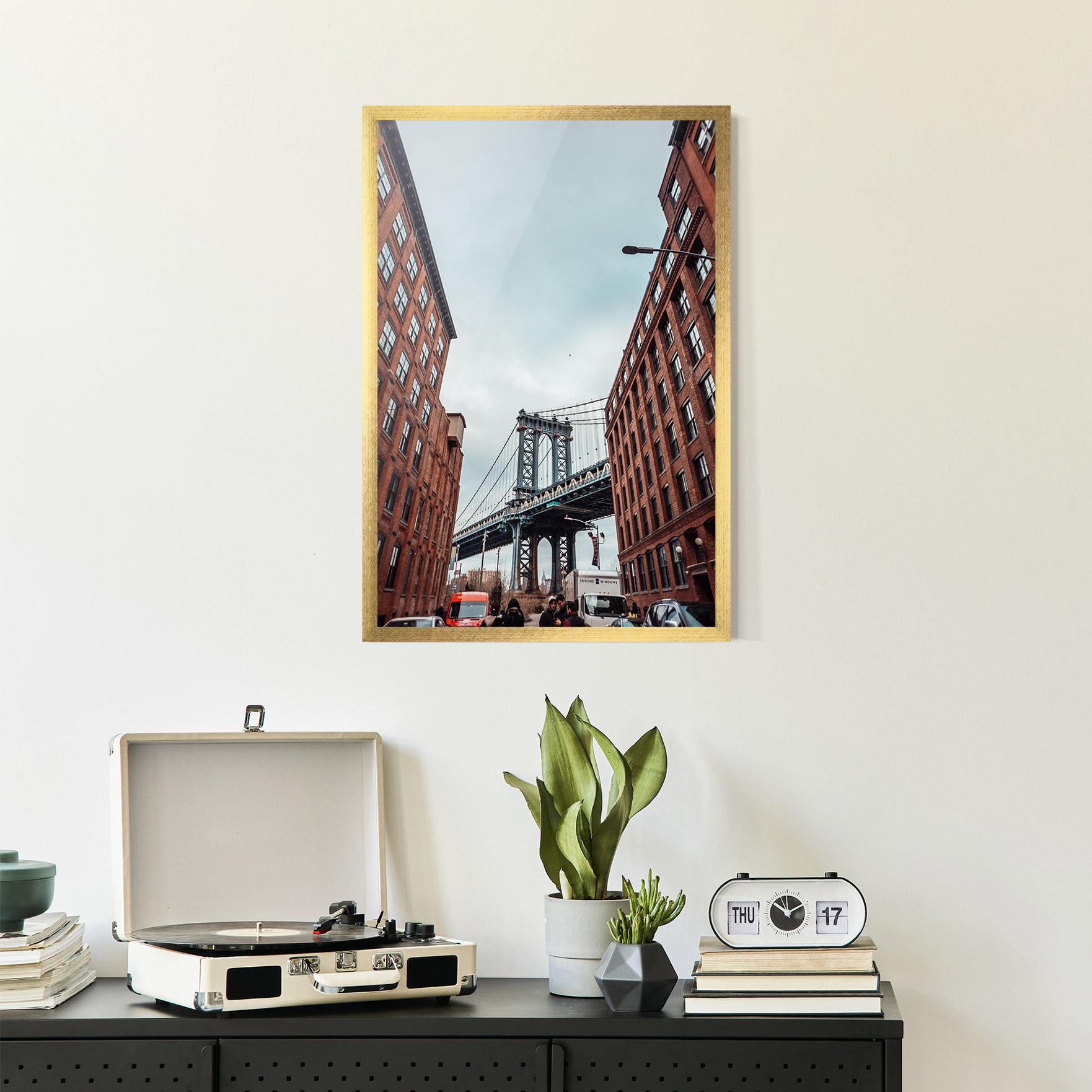 Plakat w Ramie Bridge Building View mockup 2