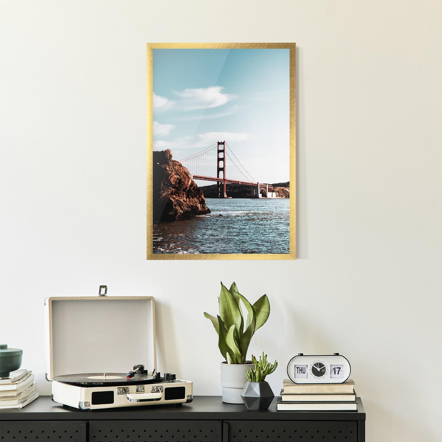 Plakat w Ramie Water Red Bridge mockup 2