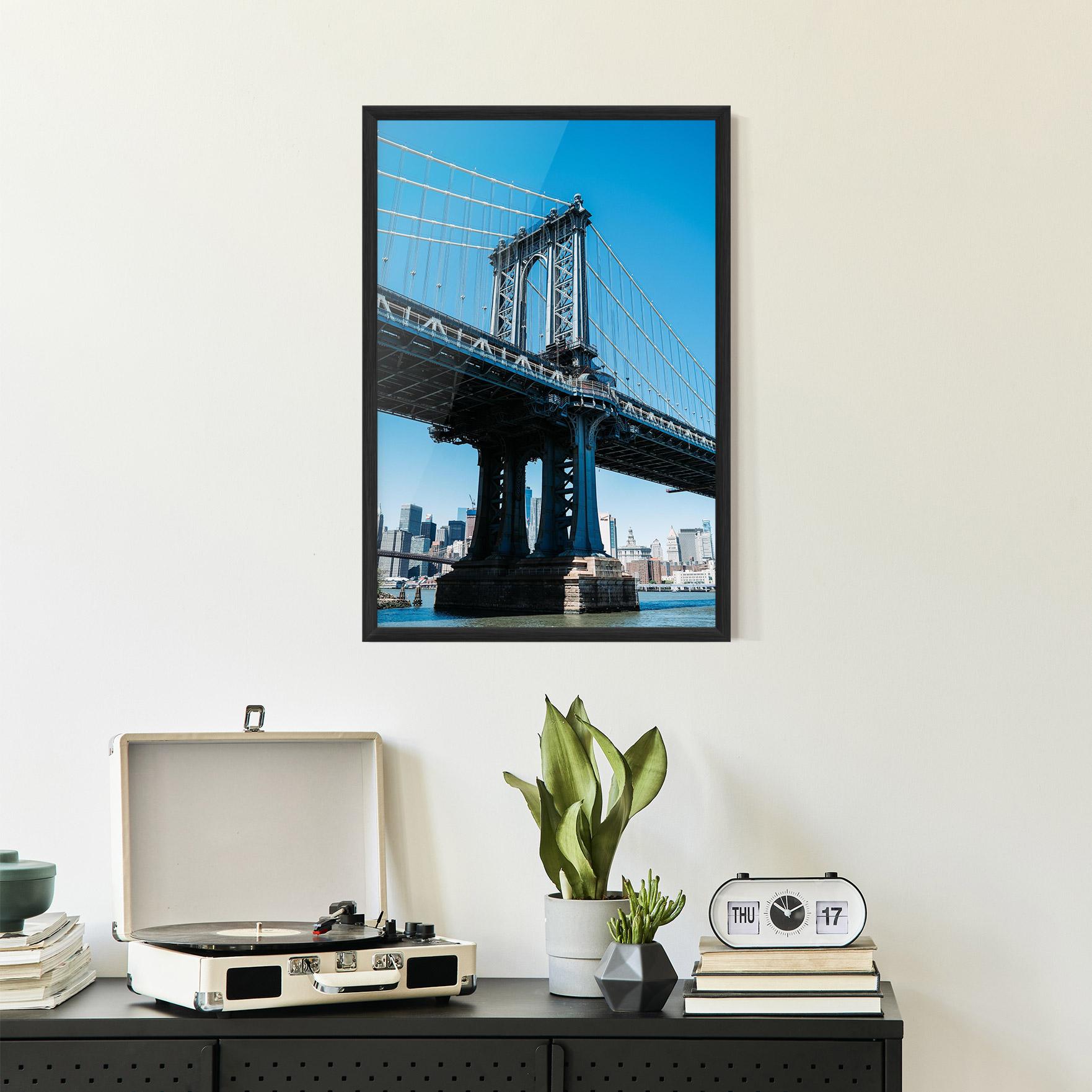 Plakat w Ramie Blue Sky Bridge mockup 2