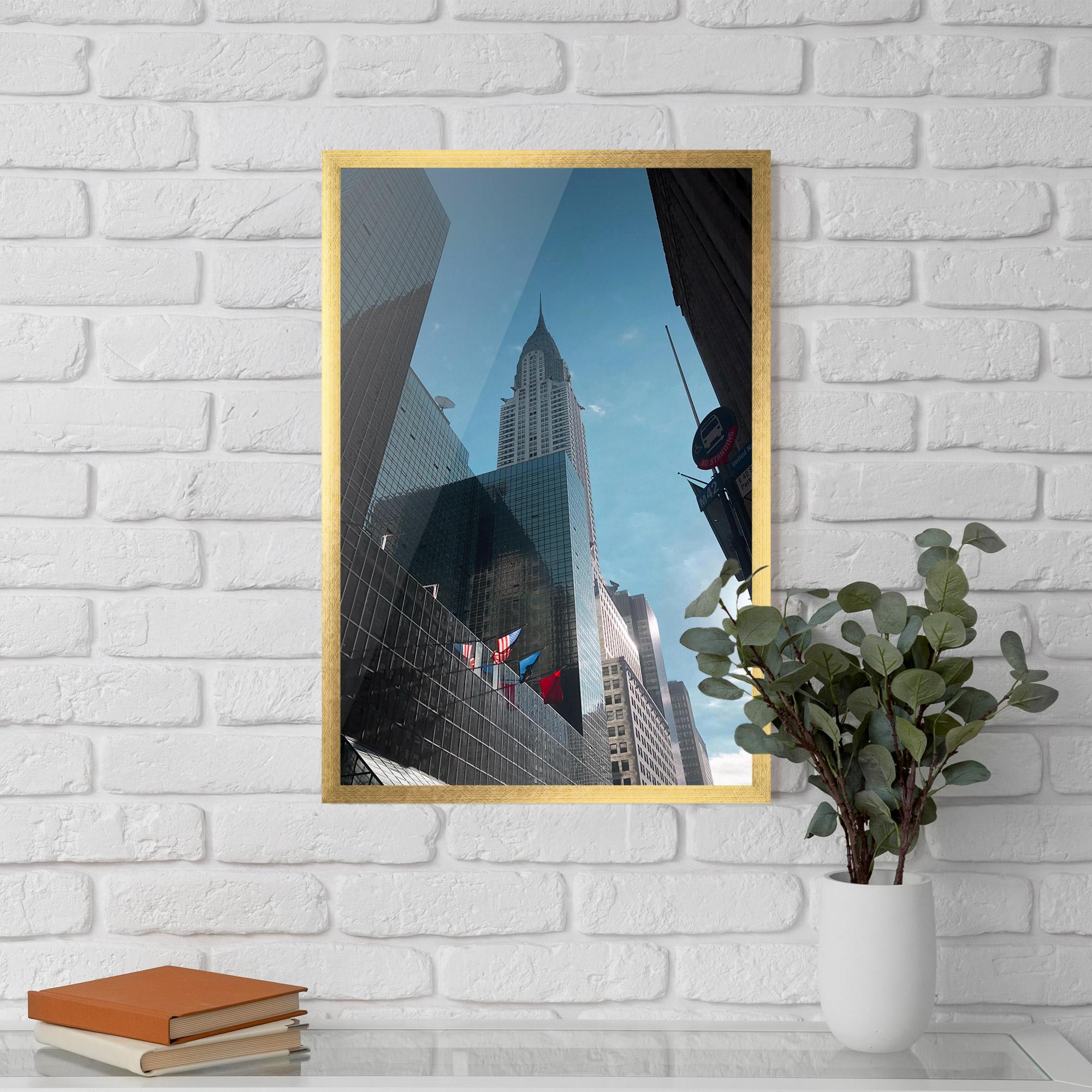 Plakat w Ramie Big Glass Tower mockup 5
