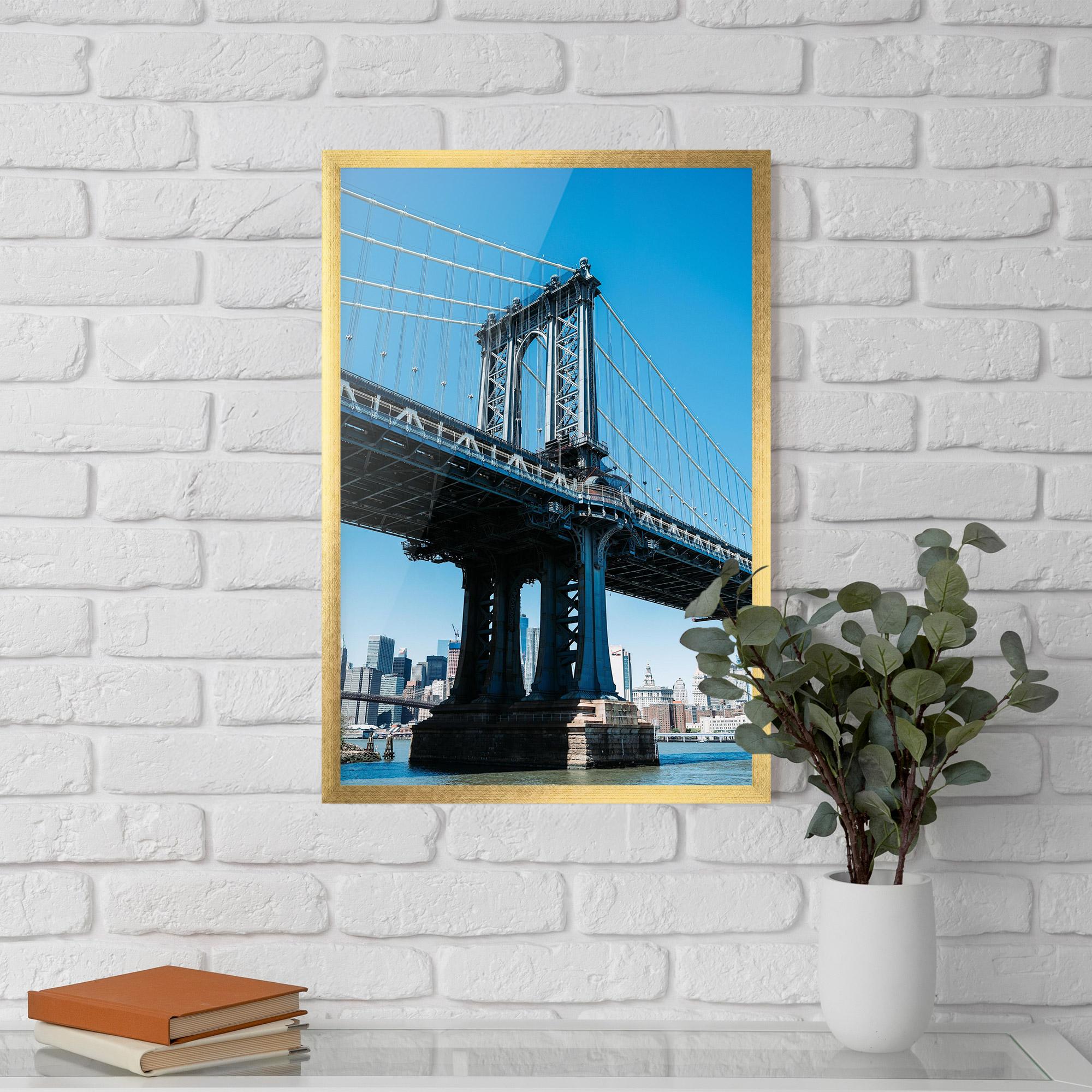 Plakat w Ramie Blue Sky Bridge mockup 5