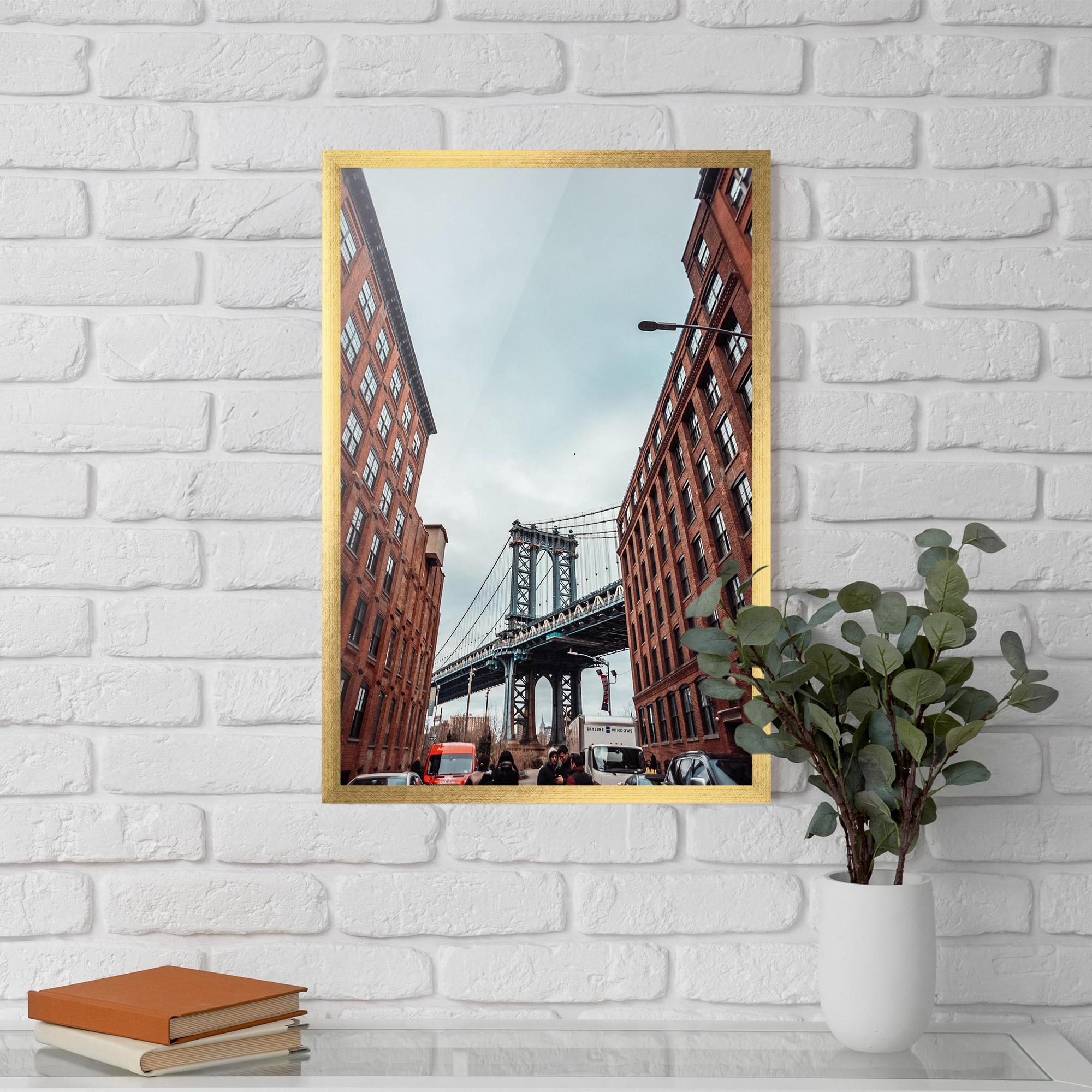 Plakat w Ramie Bridge Building View mockup 5