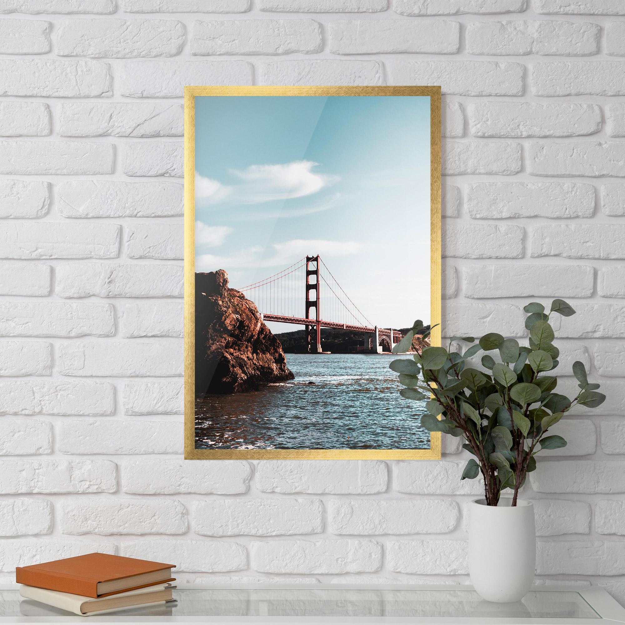 Plakat w Ramie Water Red Bridge mockup 5