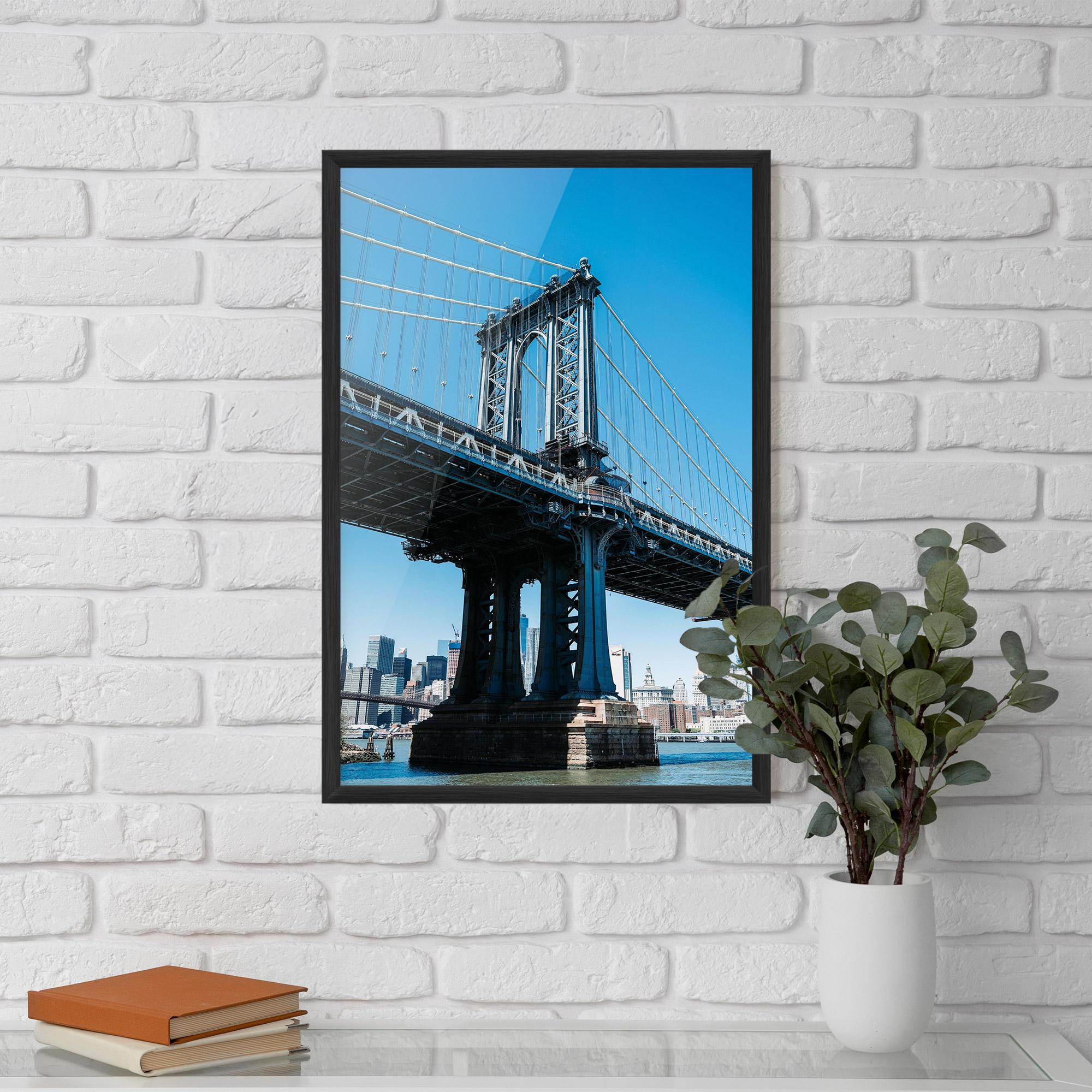 Plakat w Ramie Blue Sky Bridge mockup 5