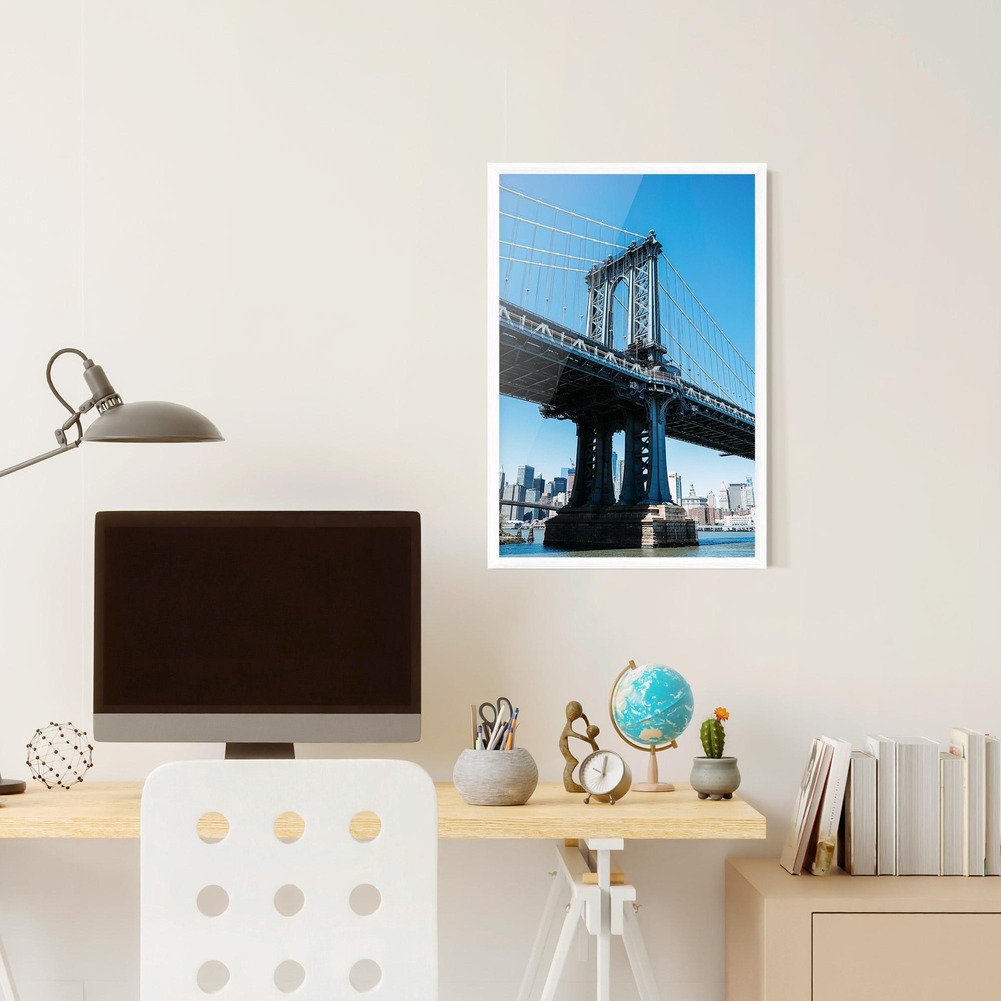 Plakat w Ramie Blue Sky Bridge mockup 6