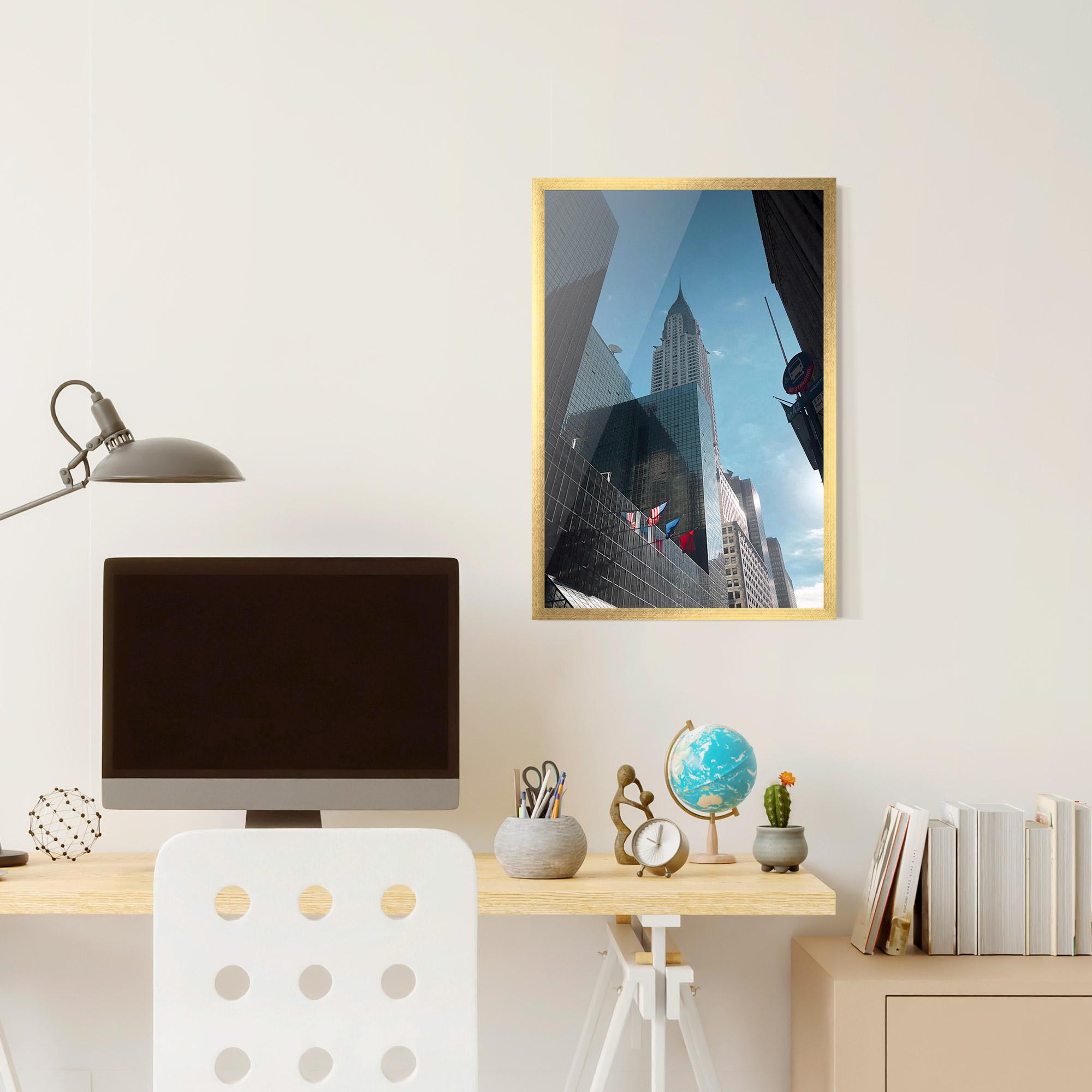 Plakat w Ramie Big Glass Tower mockup 6