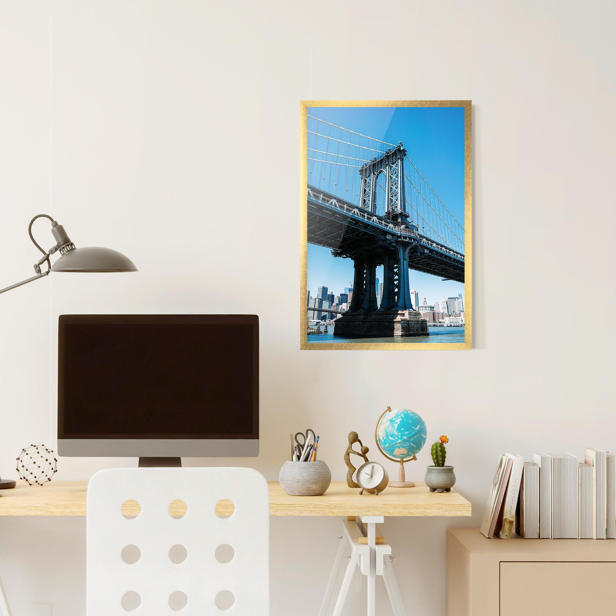 Plakat w Ramie Blue Sky Bridge mockup 6