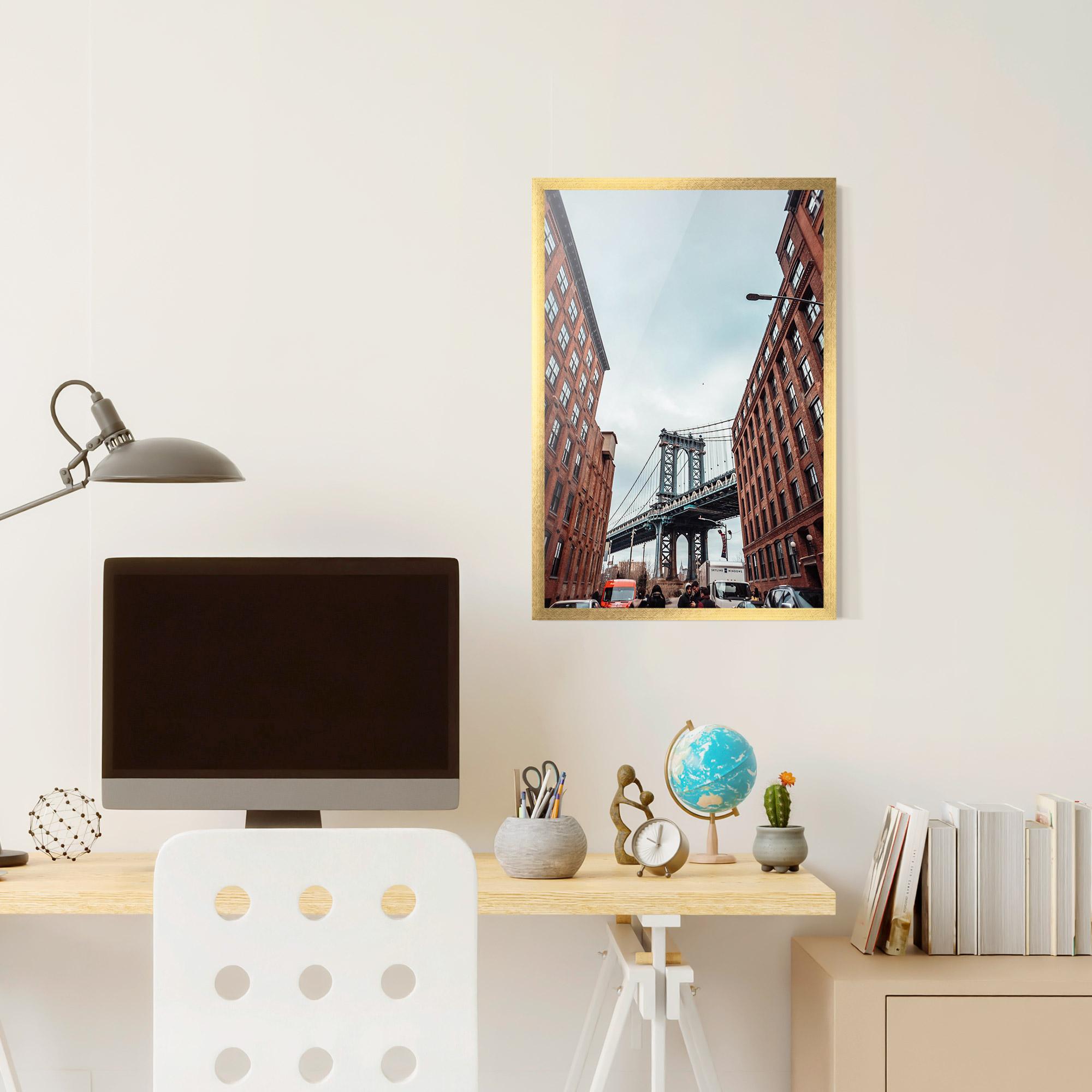Plakat w Ramie Bridge Building View mockup 6