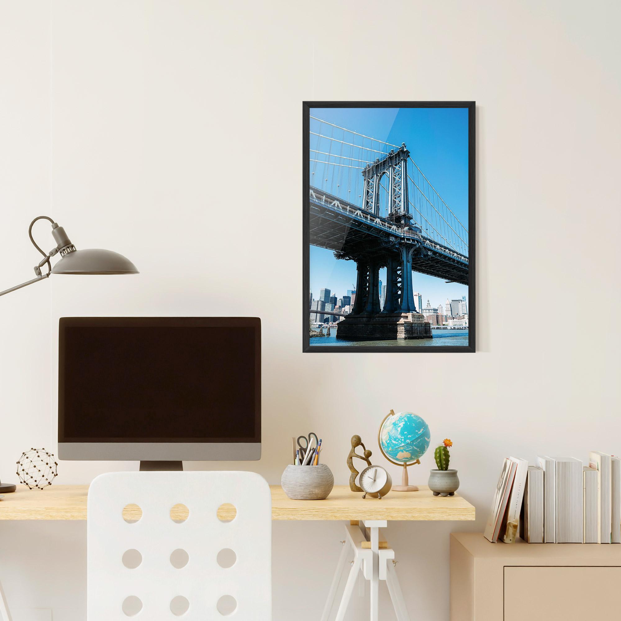 Plakat w Ramie Blue Sky Bridge mockup 6