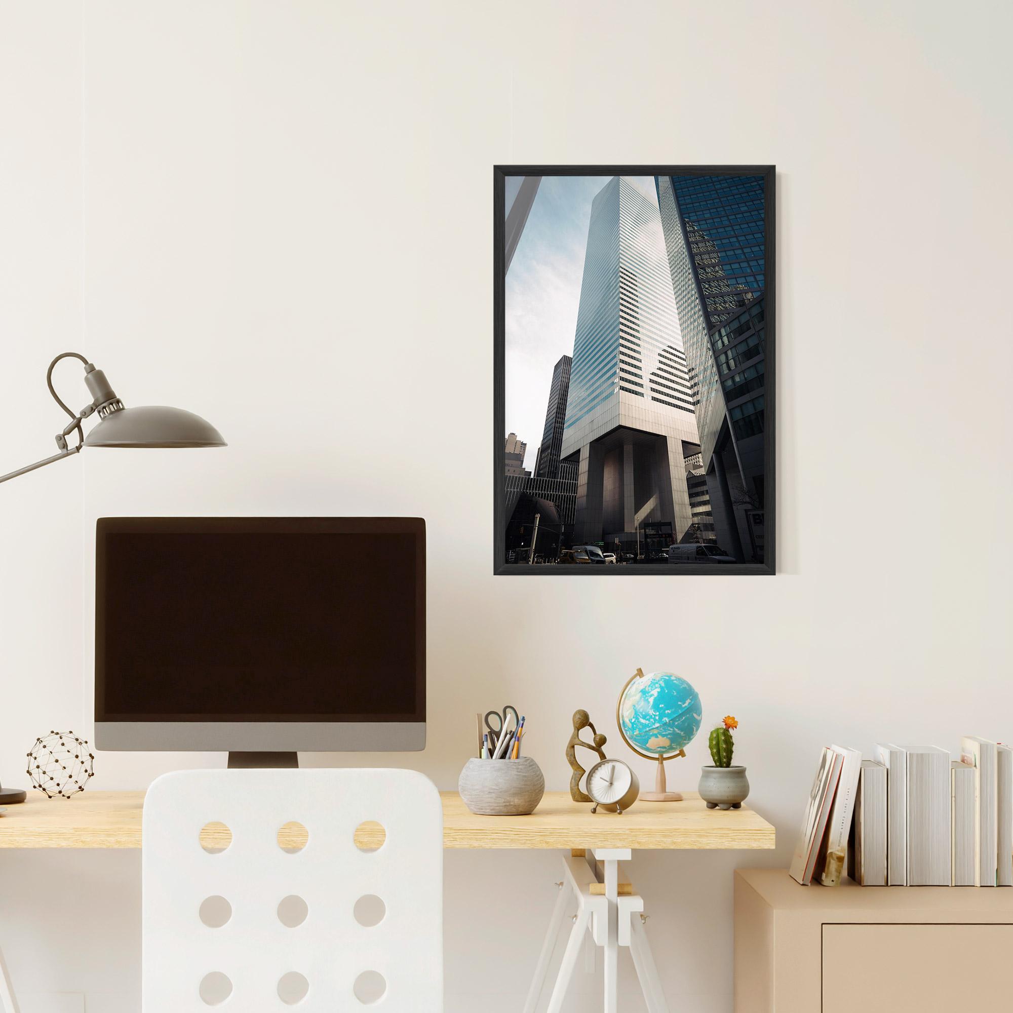 Plakat w Ramie Skyline Building mockup 6