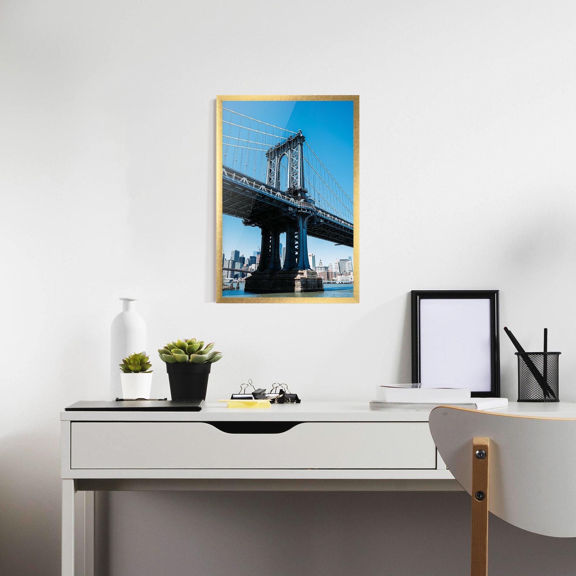 Plakat w Ramie Blue Sky Bridge mockup 7