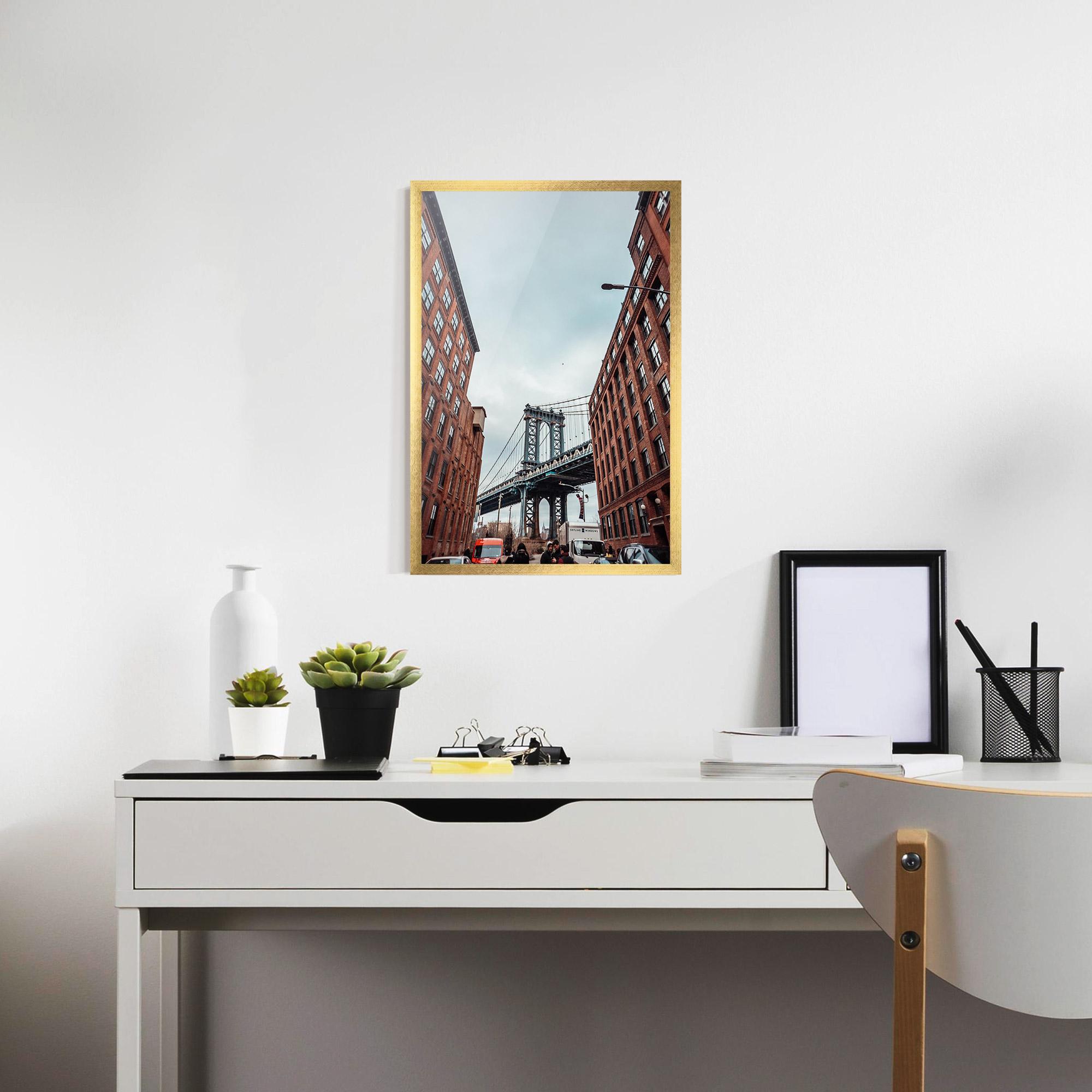 Plakat w Ramie Bridge Building View mockup 7