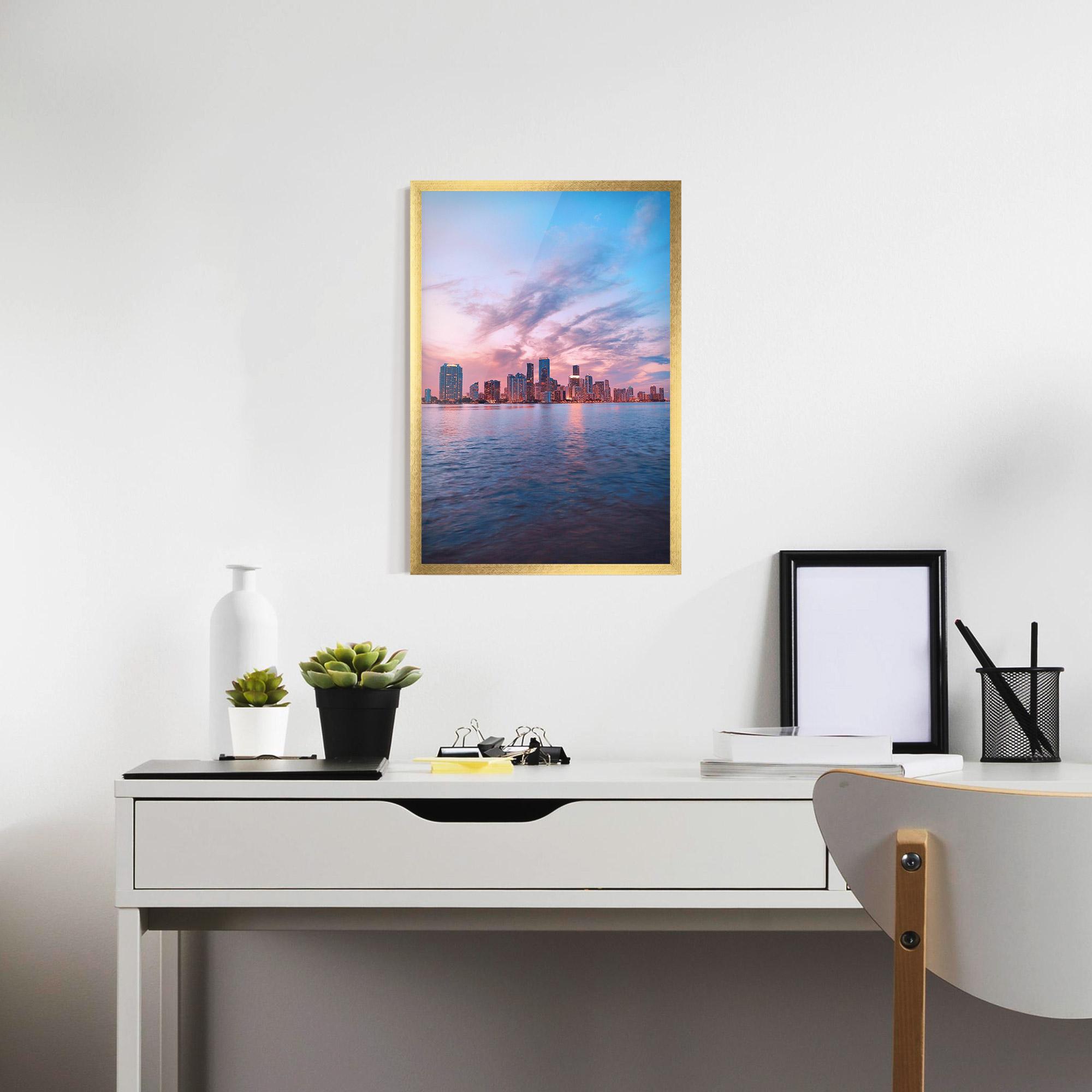 Plakat w Ramie Over The Lake mockup 7