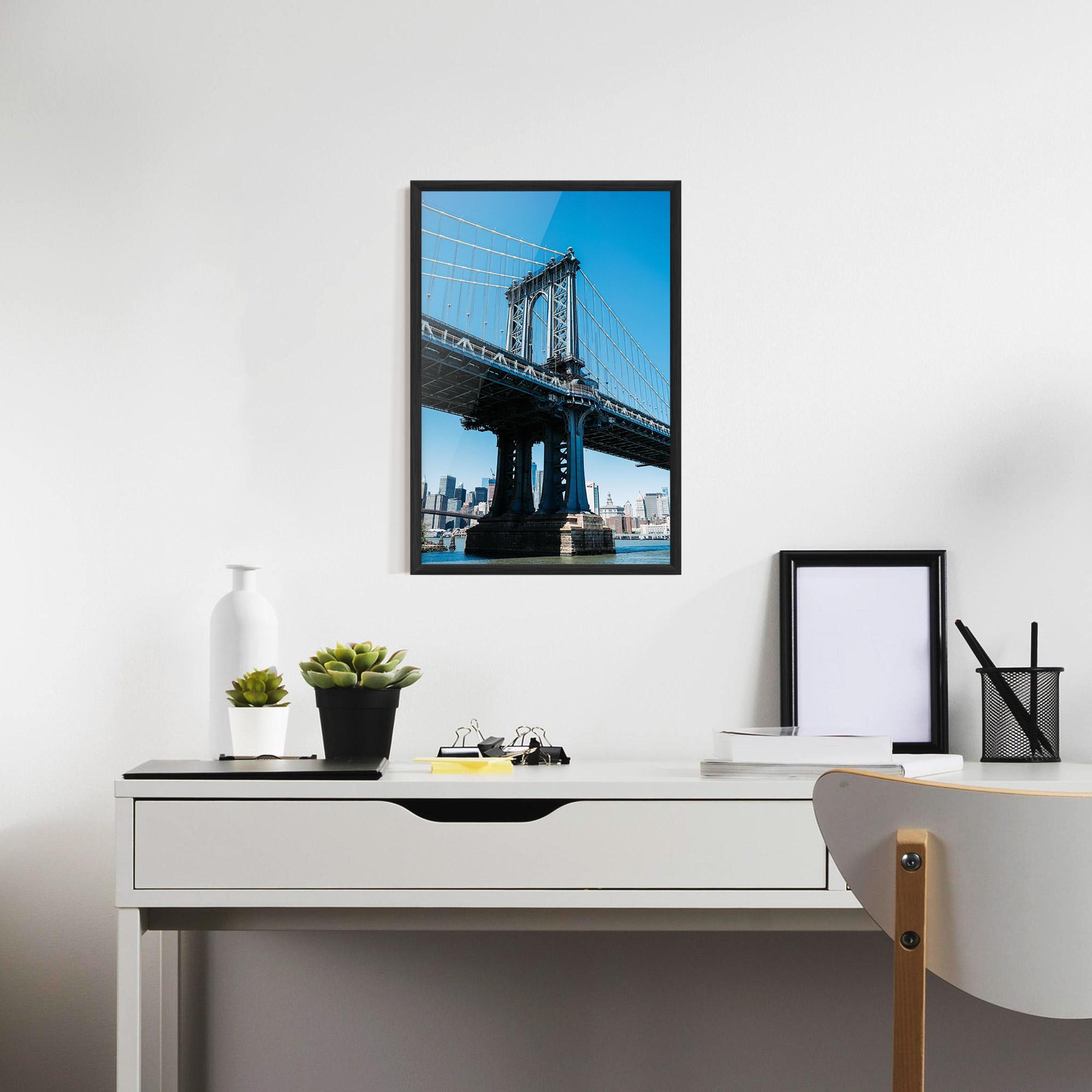 Plakat w Ramie Blue Sky Bridge mockup 7