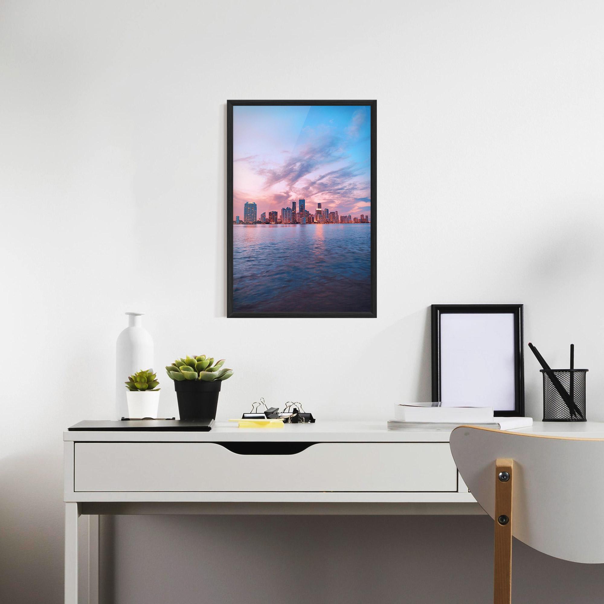 Plakat w Ramie Over The Lake mockup 7