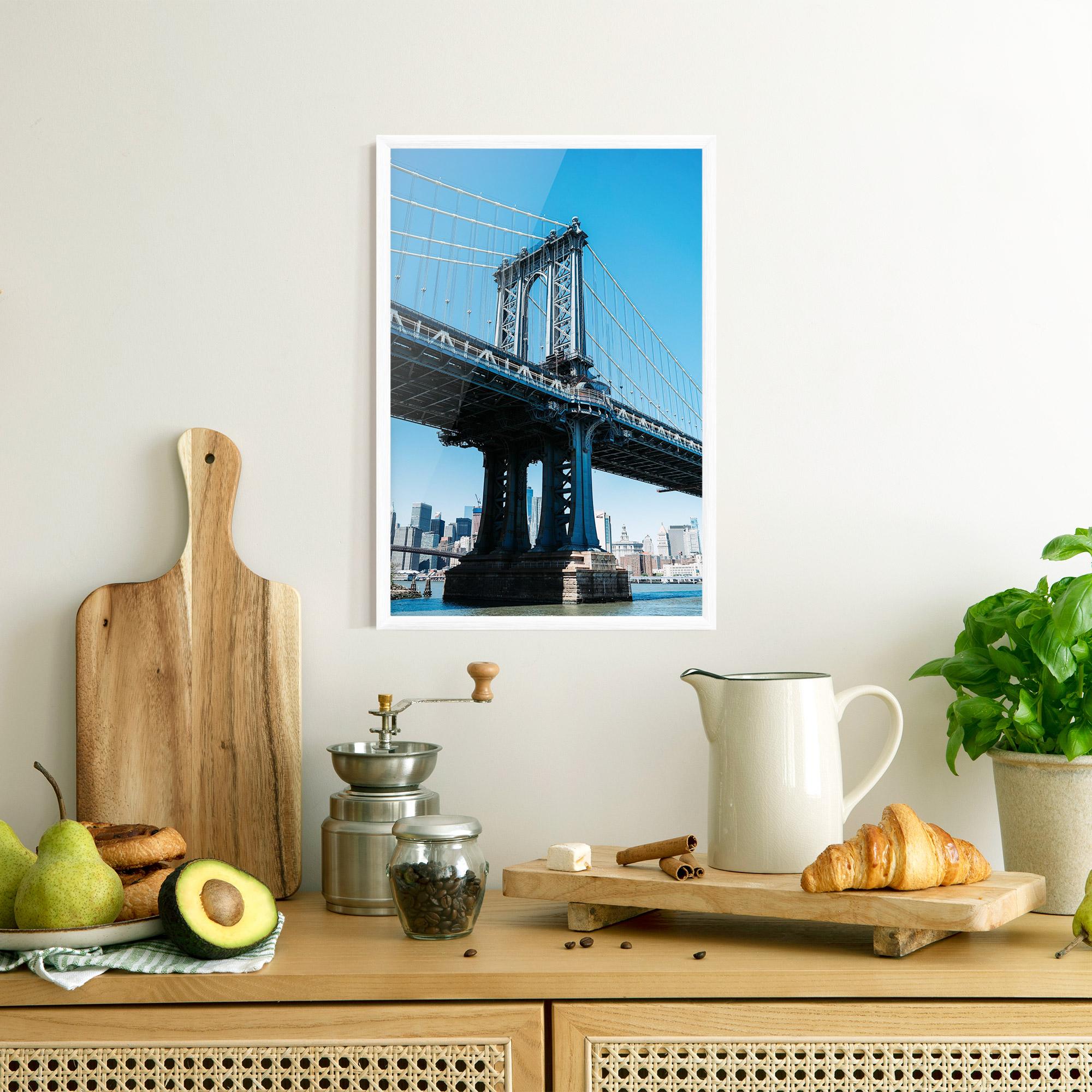Plakat w Ramie Blue Sky Bridge mockup 8