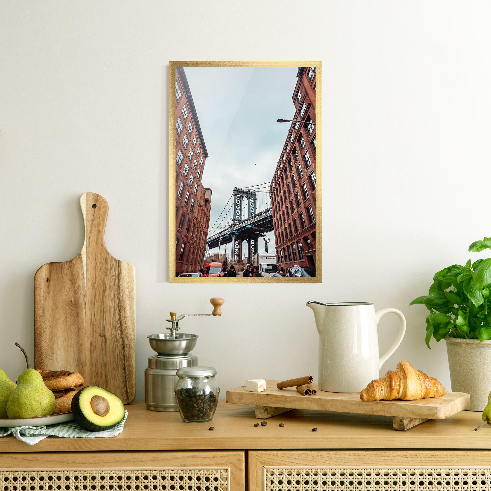 Plakat w Ramie Bridge Building View mockup 8
