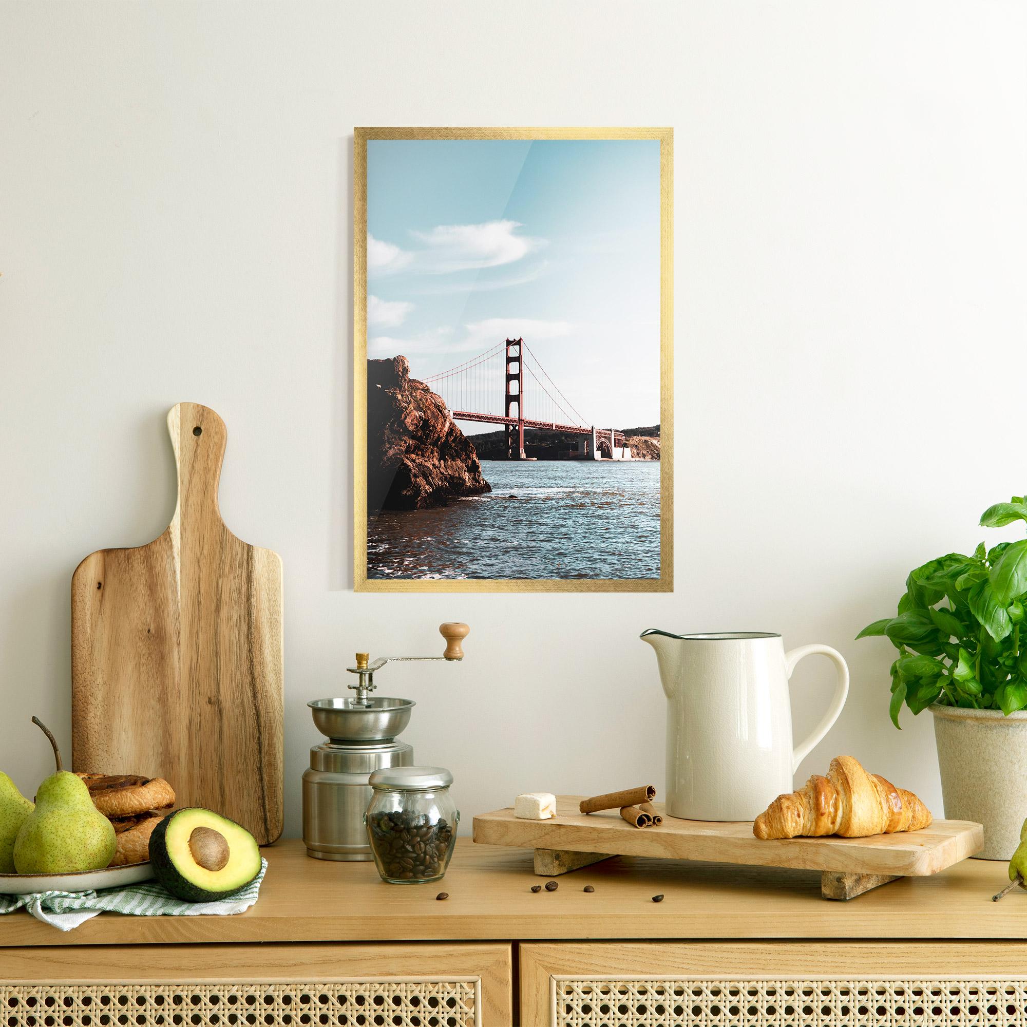 Plakat w Ramie Water Red Bridge mockup 8