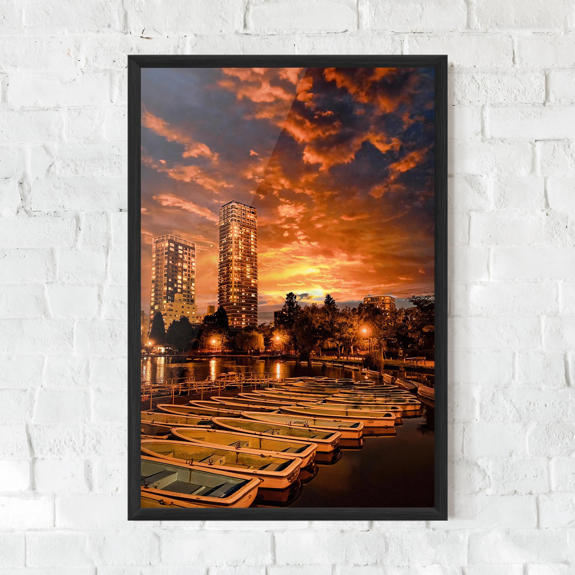 Plakat w Ramie Shinobazu mockup 0