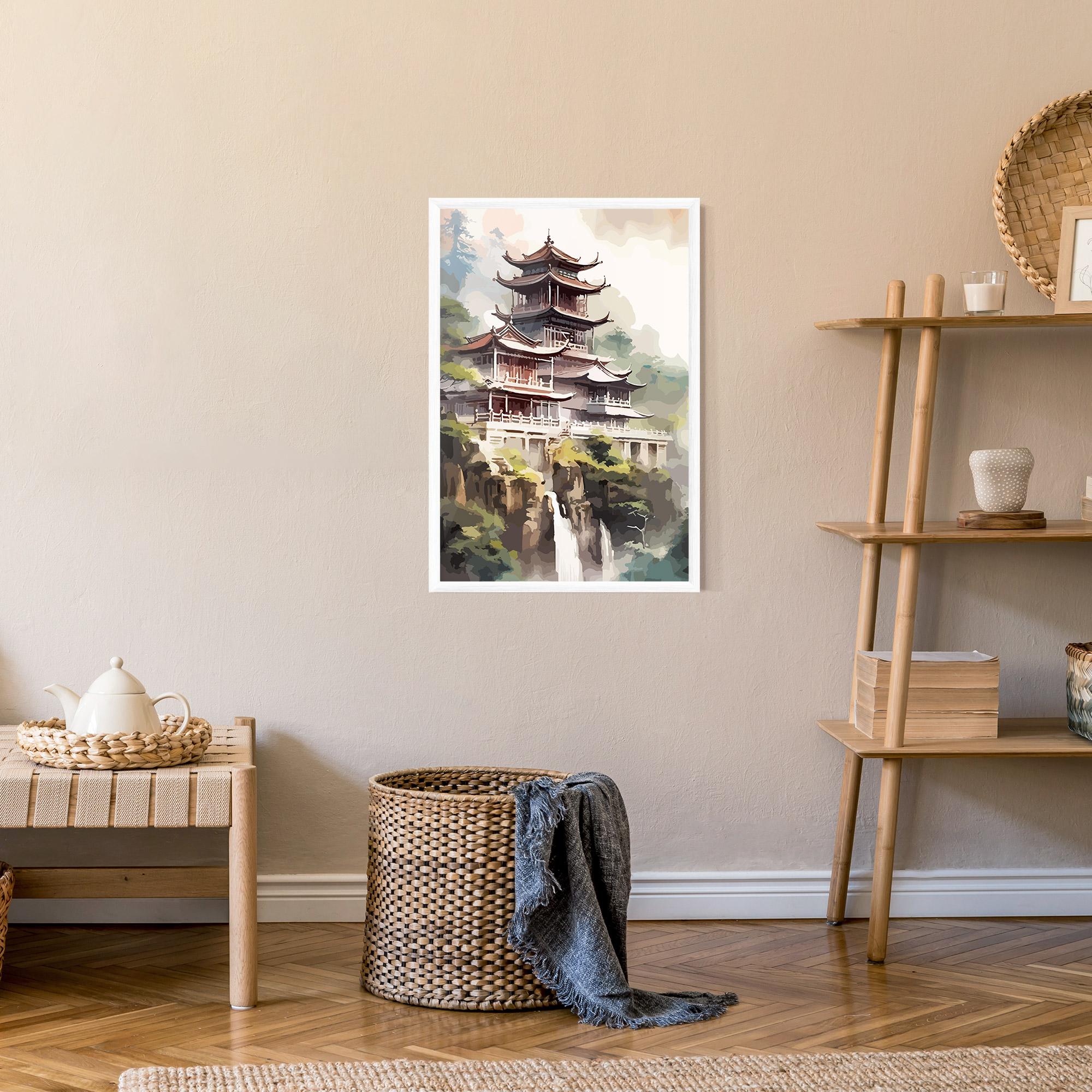 Plakat w Ramie Temple Painting mockup 9