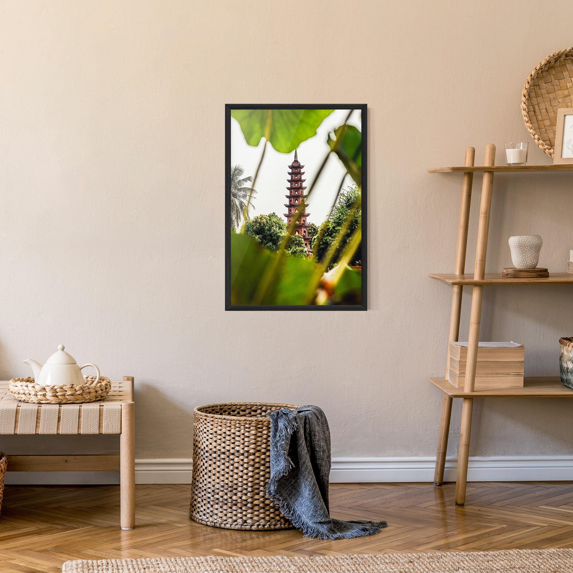 Plakat w Ramie Tran Quoc Pagoda mockup 9