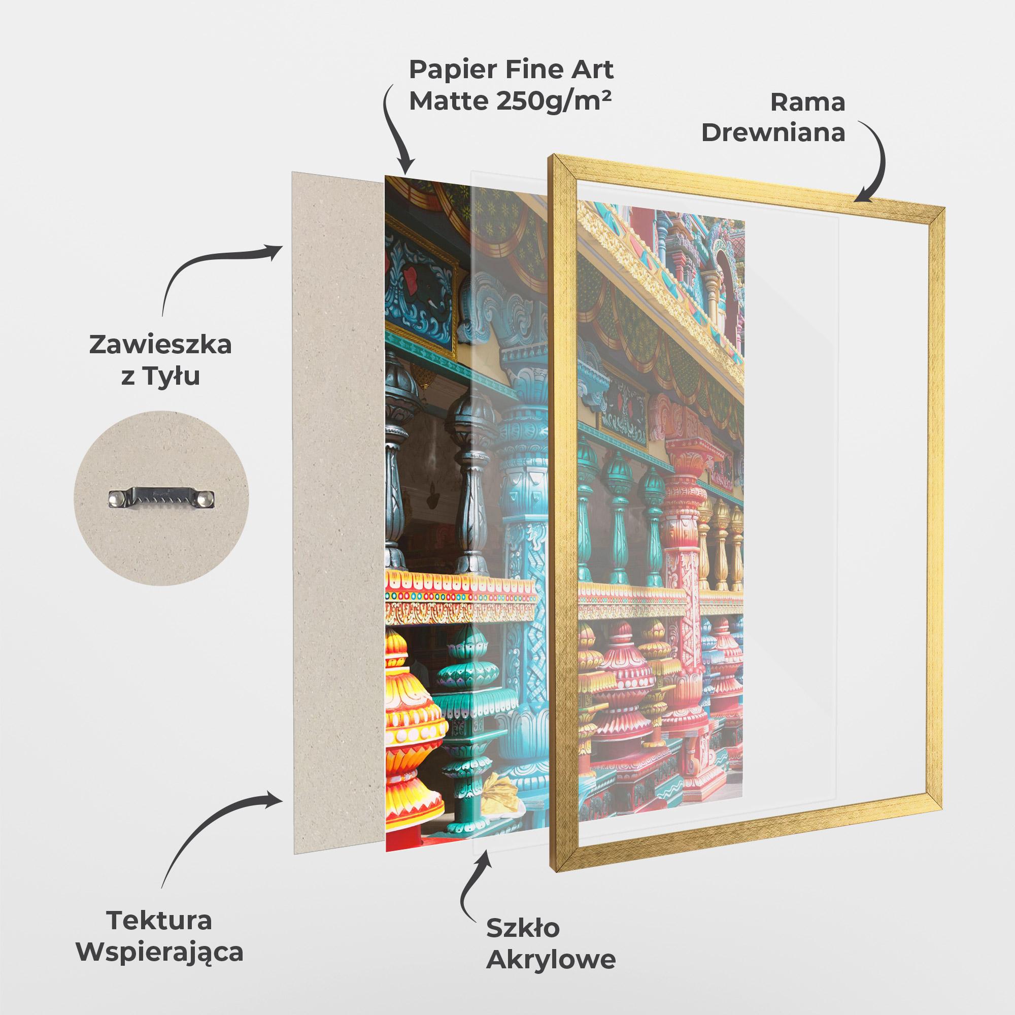 Plakat w Ramie Batu Caves mockup 1