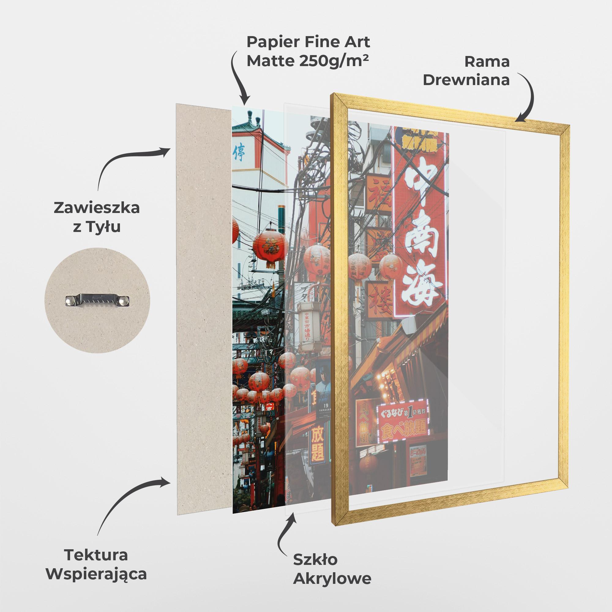 Plakat w Ramie Chinatown mockup 1