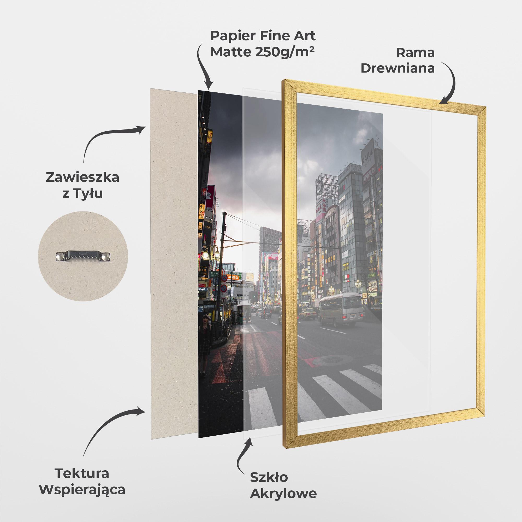 Plakat w Ramie Shinjuku mockup 1