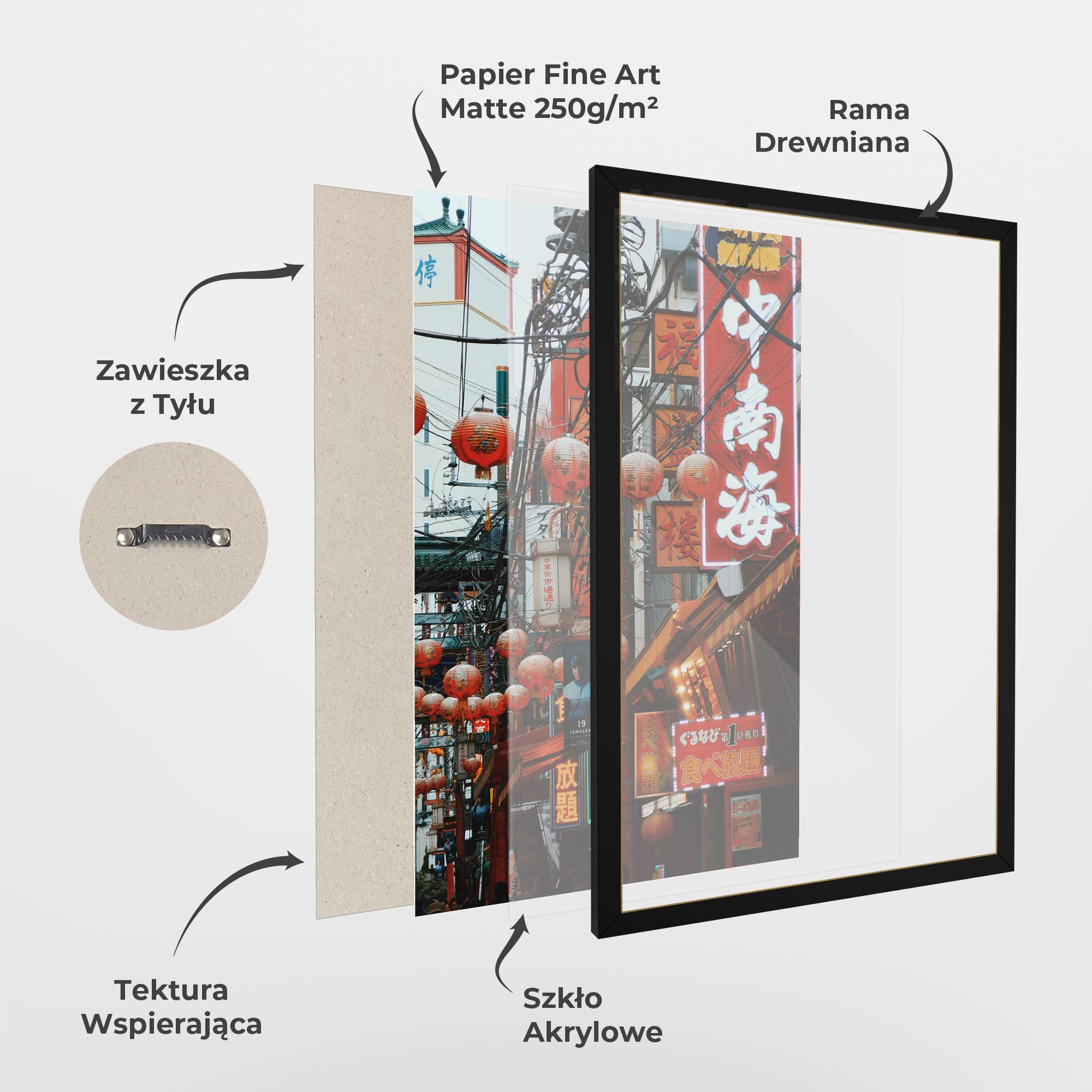Plakat w Ramie Chinatown mockup 1