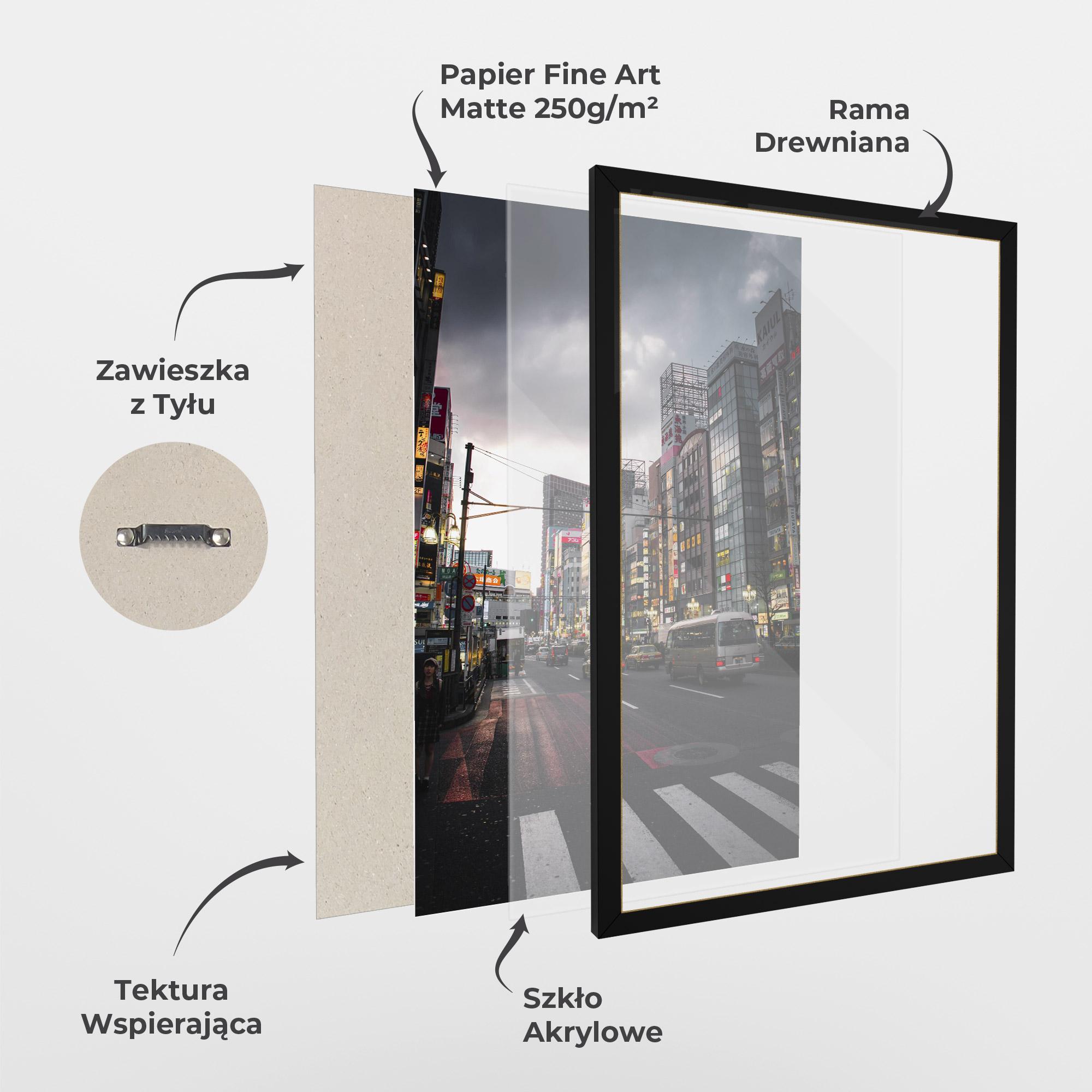 Plakat w Ramie Shinjuku mockup 1