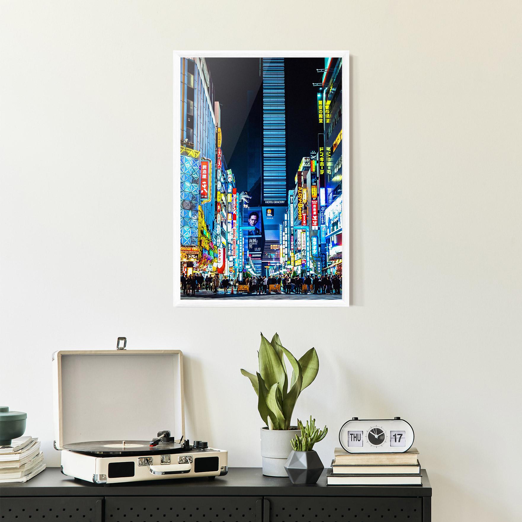 Plakat w Ramie Colorful City Lights mockup 2