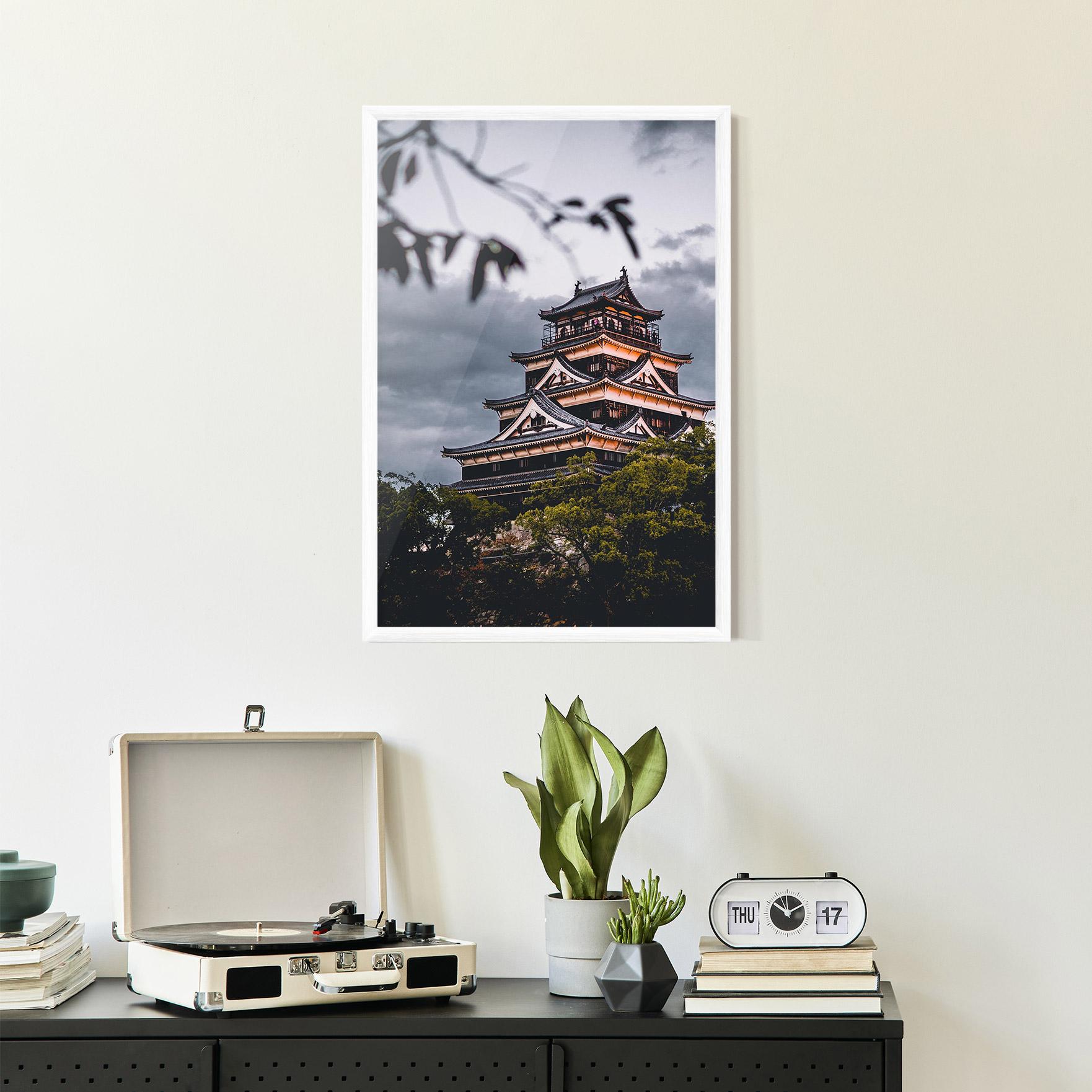 Plakat w Ramie Hiroshima Castle mockup 2