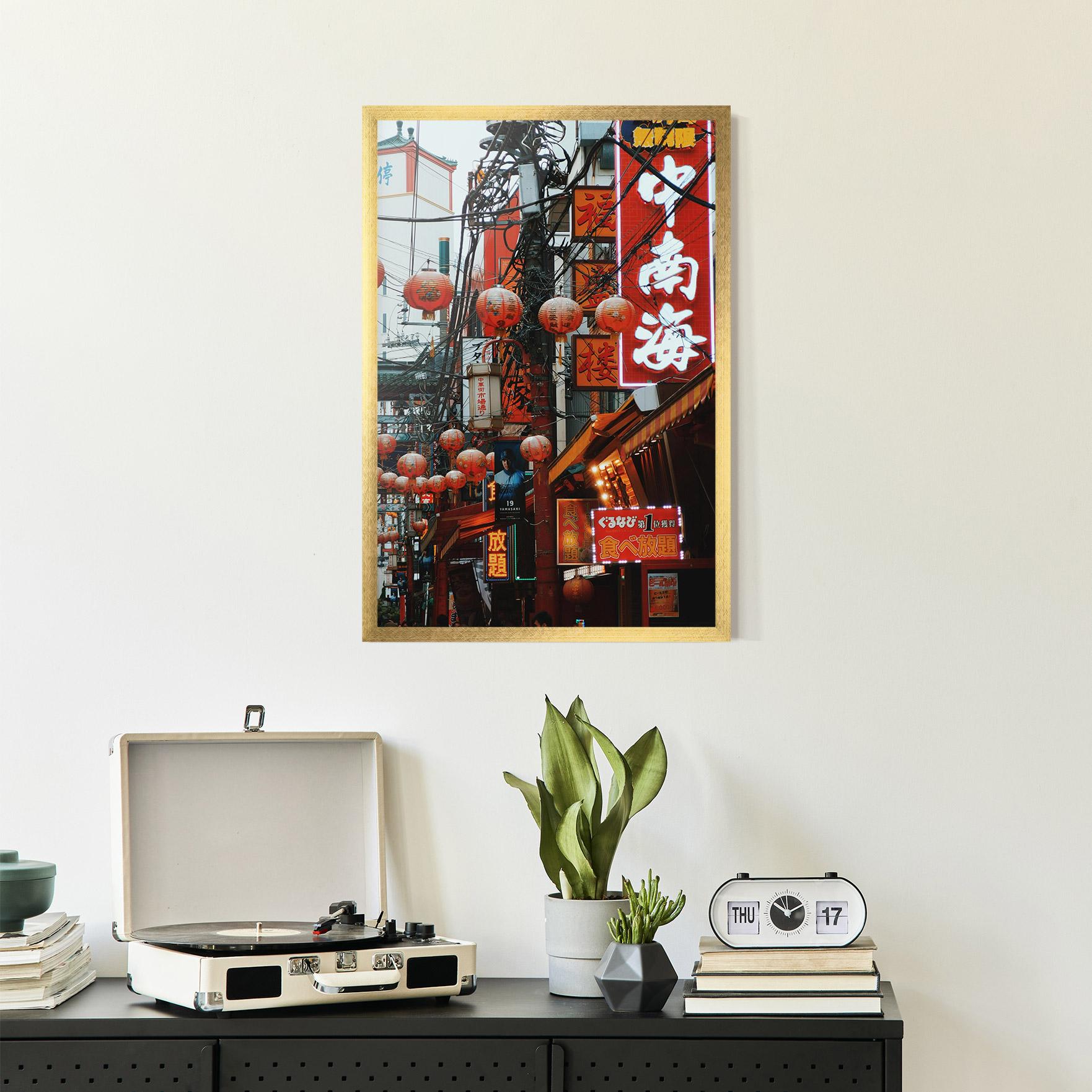 Plakat w Ramie Chinatown mockup 2