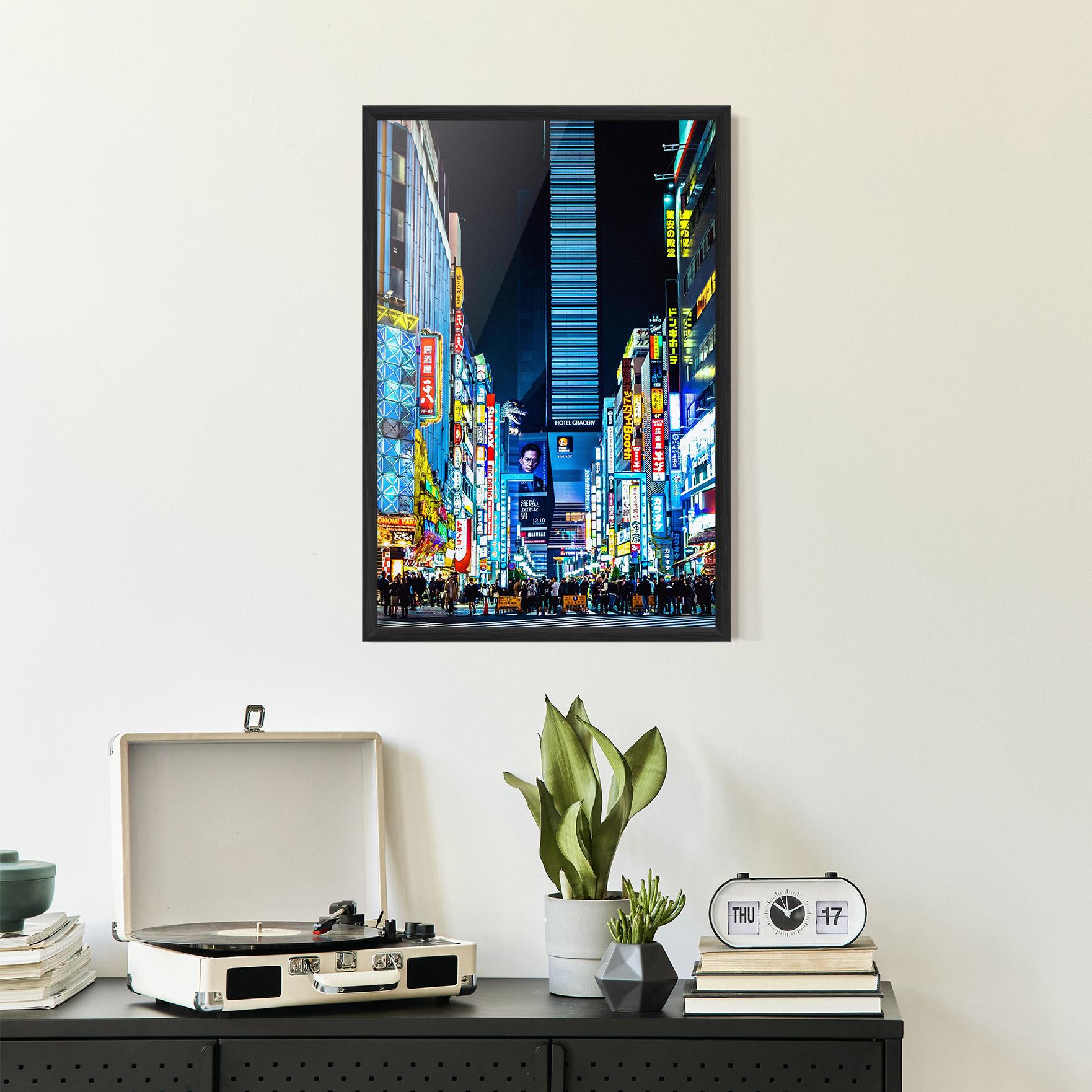 Plakat w Ramie Colorful City Lights mockup 2