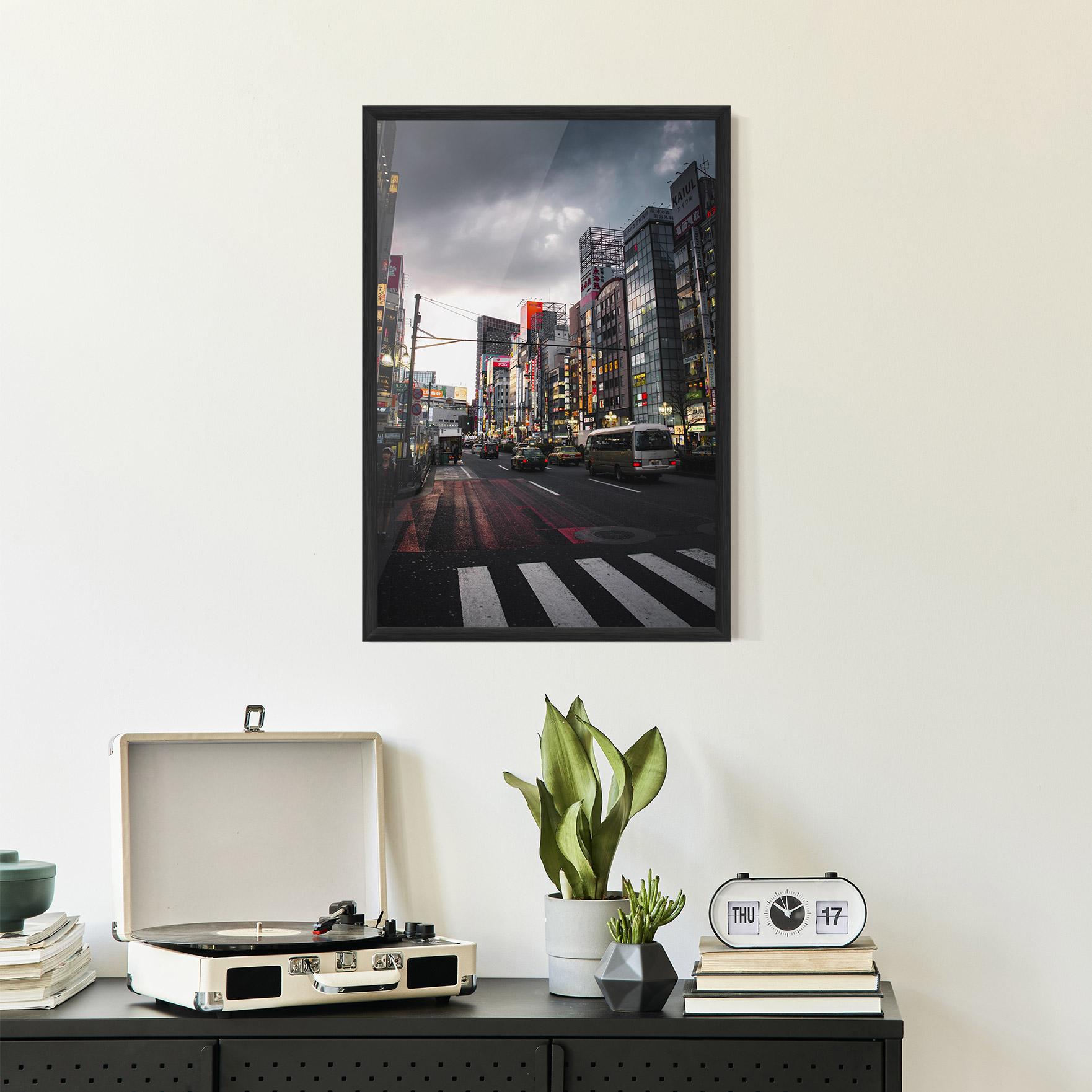 Plakat w Ramie Shinjuku mockup 2