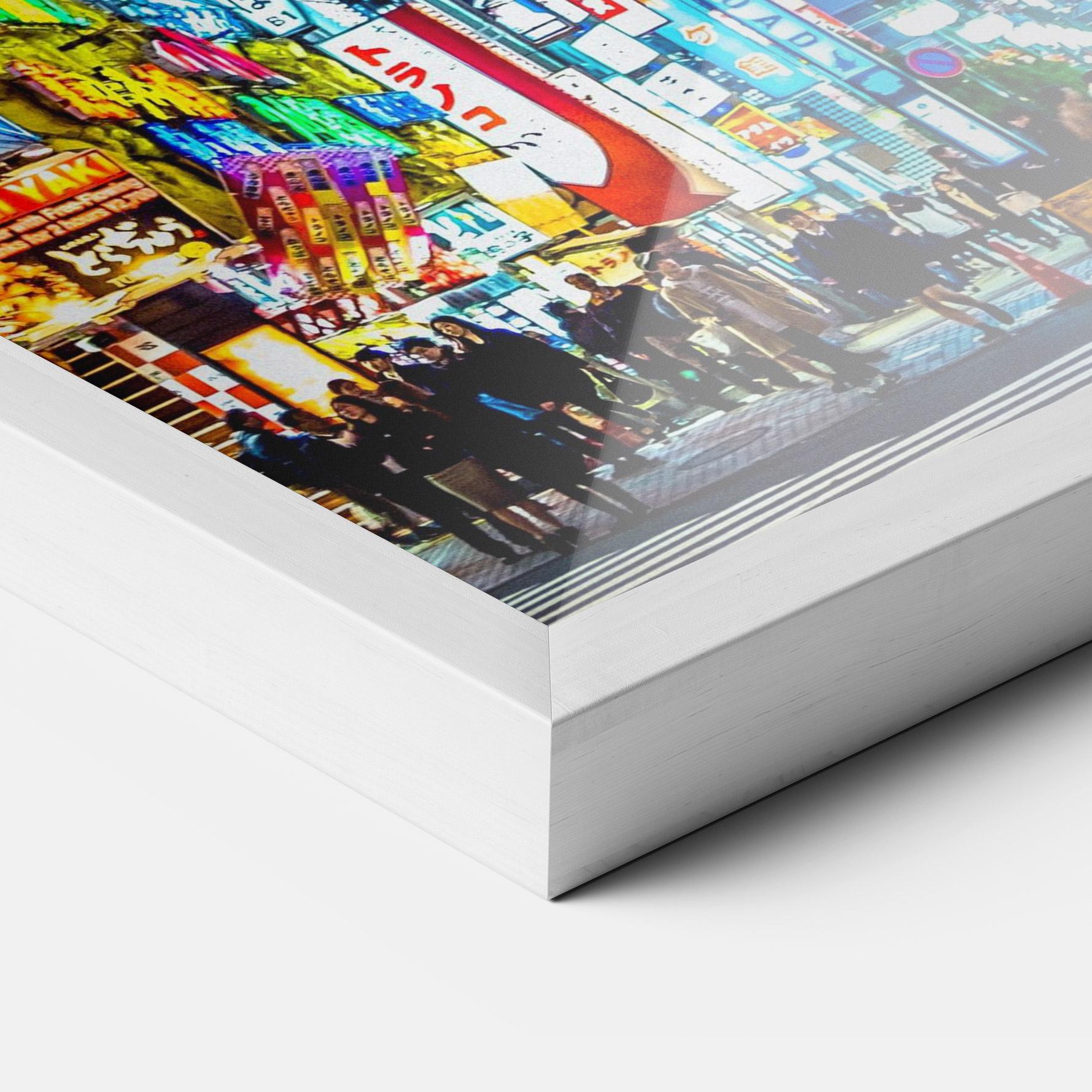 Plakat w Ramie Colorful City Lights mockup 3